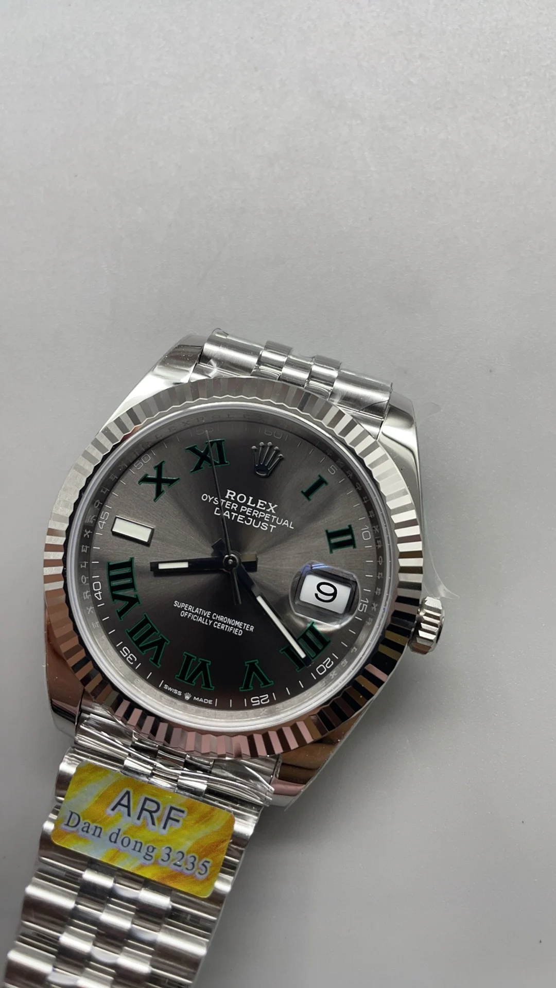 Rolex Green Dial 41mm — photographed off the sweep