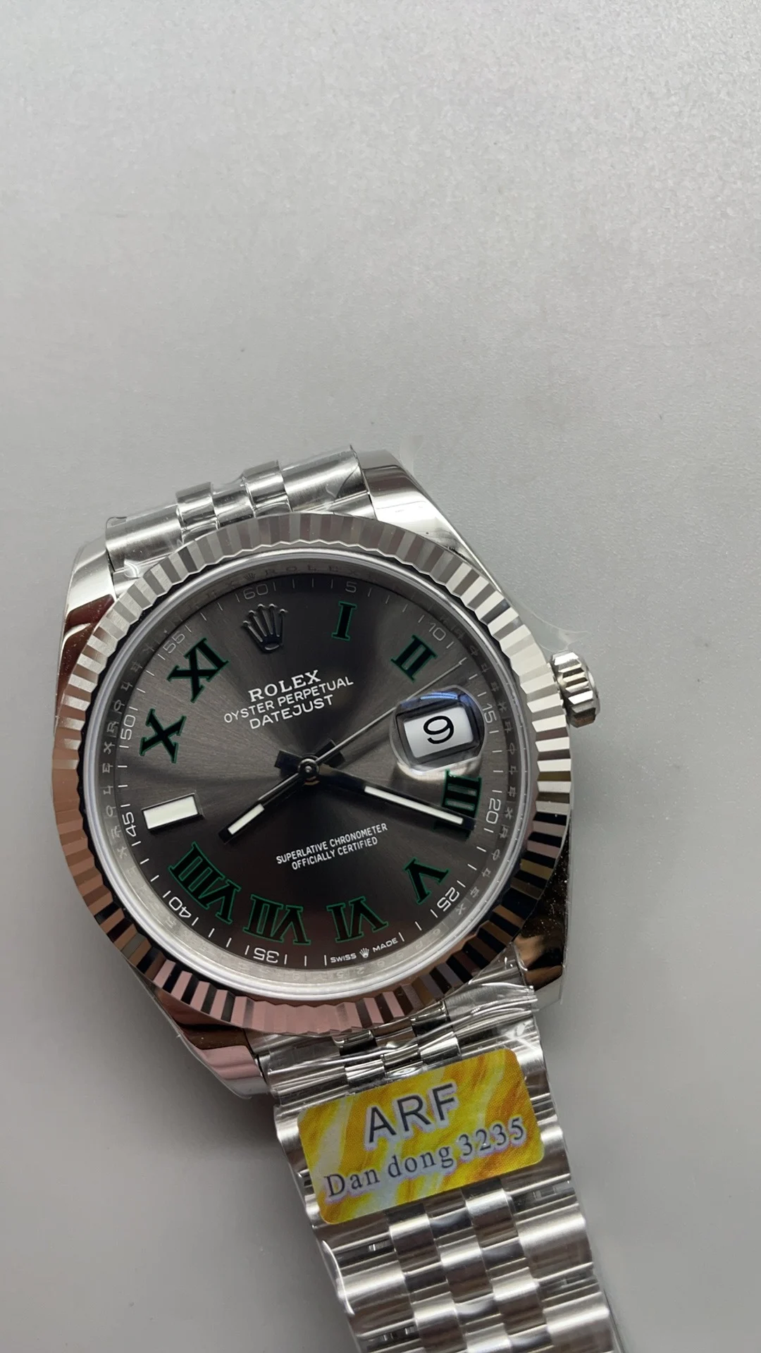 Rolex Green Dial 41mm — photographed off the sweep