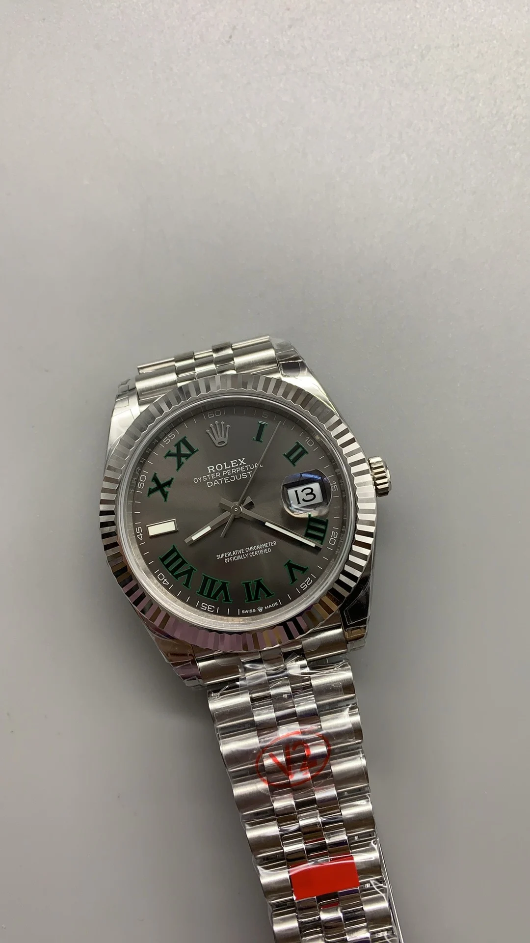 Rolex Green Dial 41mm — photographed off the sweep