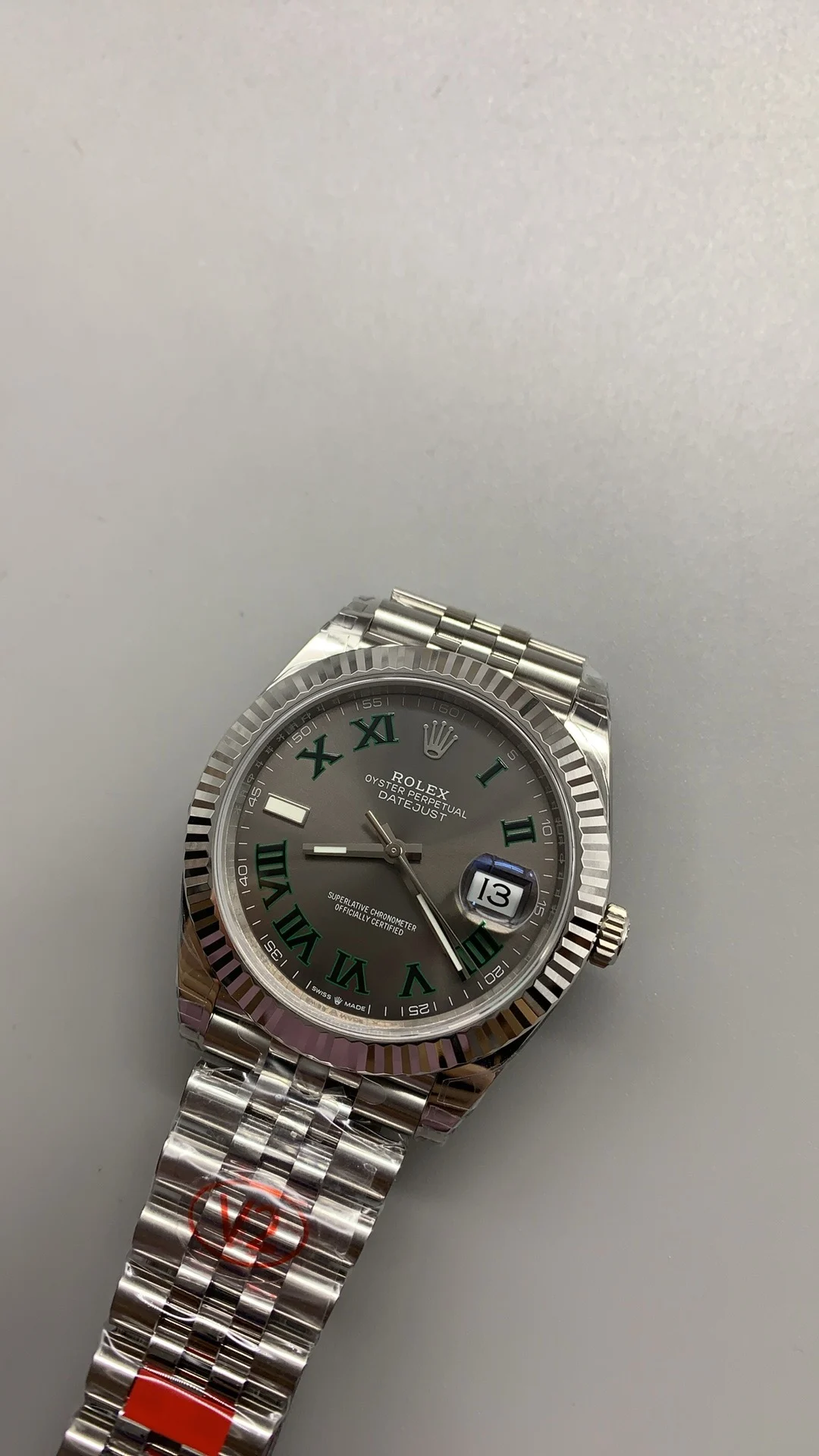 Rolex Green Dial 41mm — photographed off the sweep