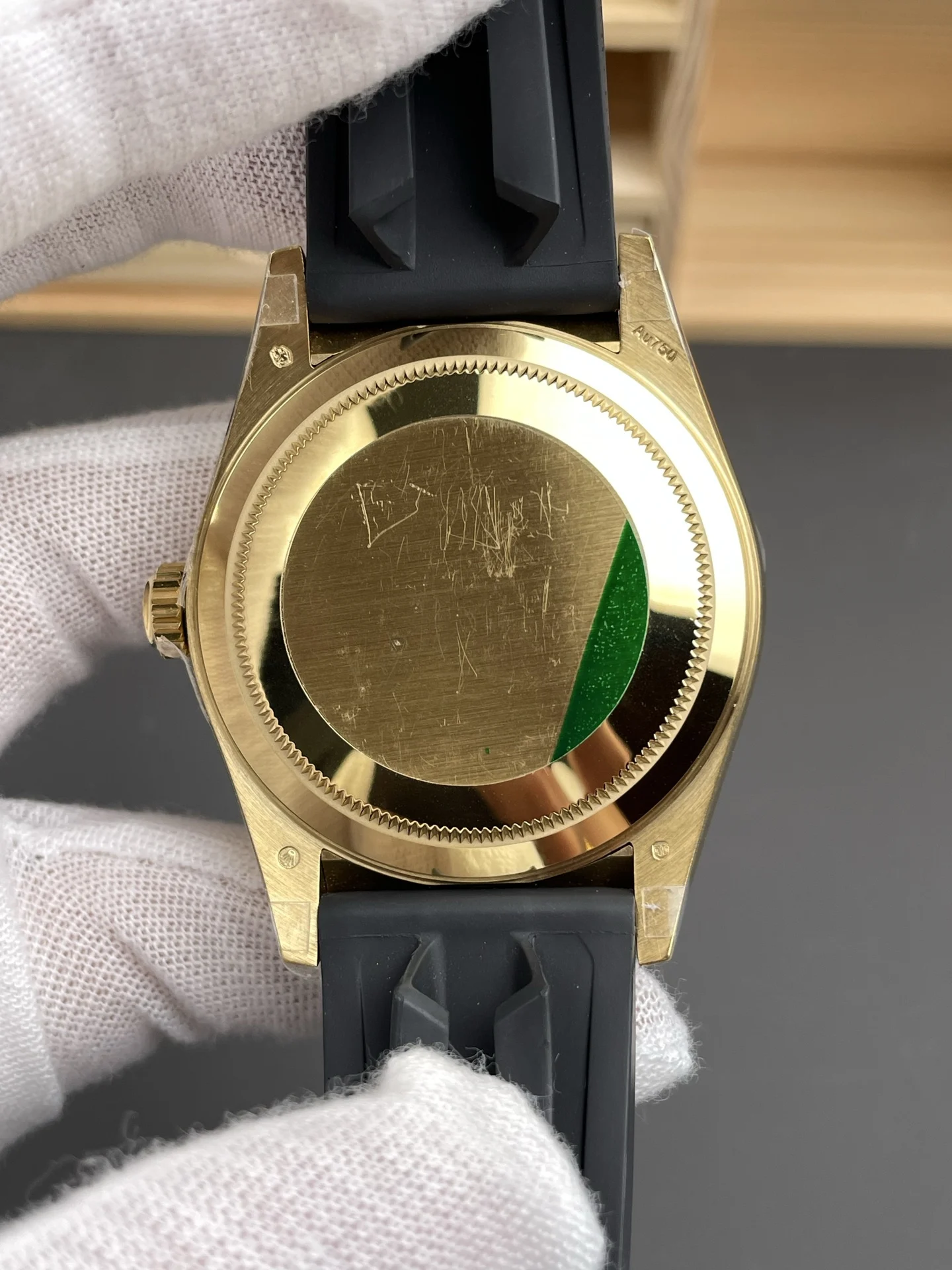 Rolex Green Dial 42mm — photographed off the sweep