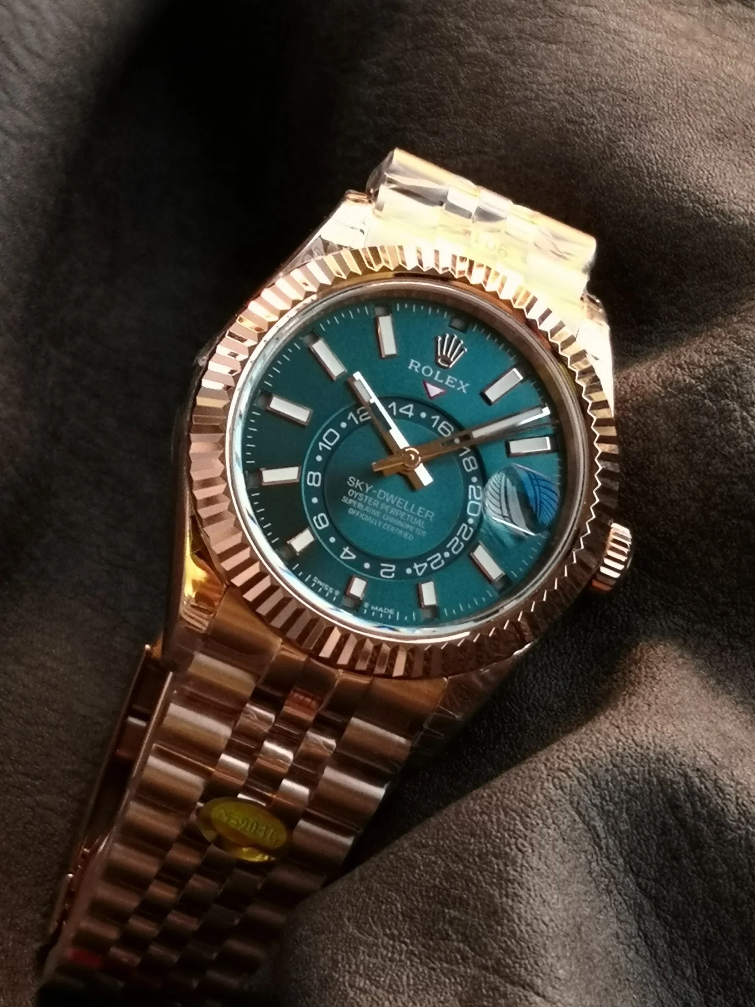 Rolex Green Dial 42mm — photographed off the sweep