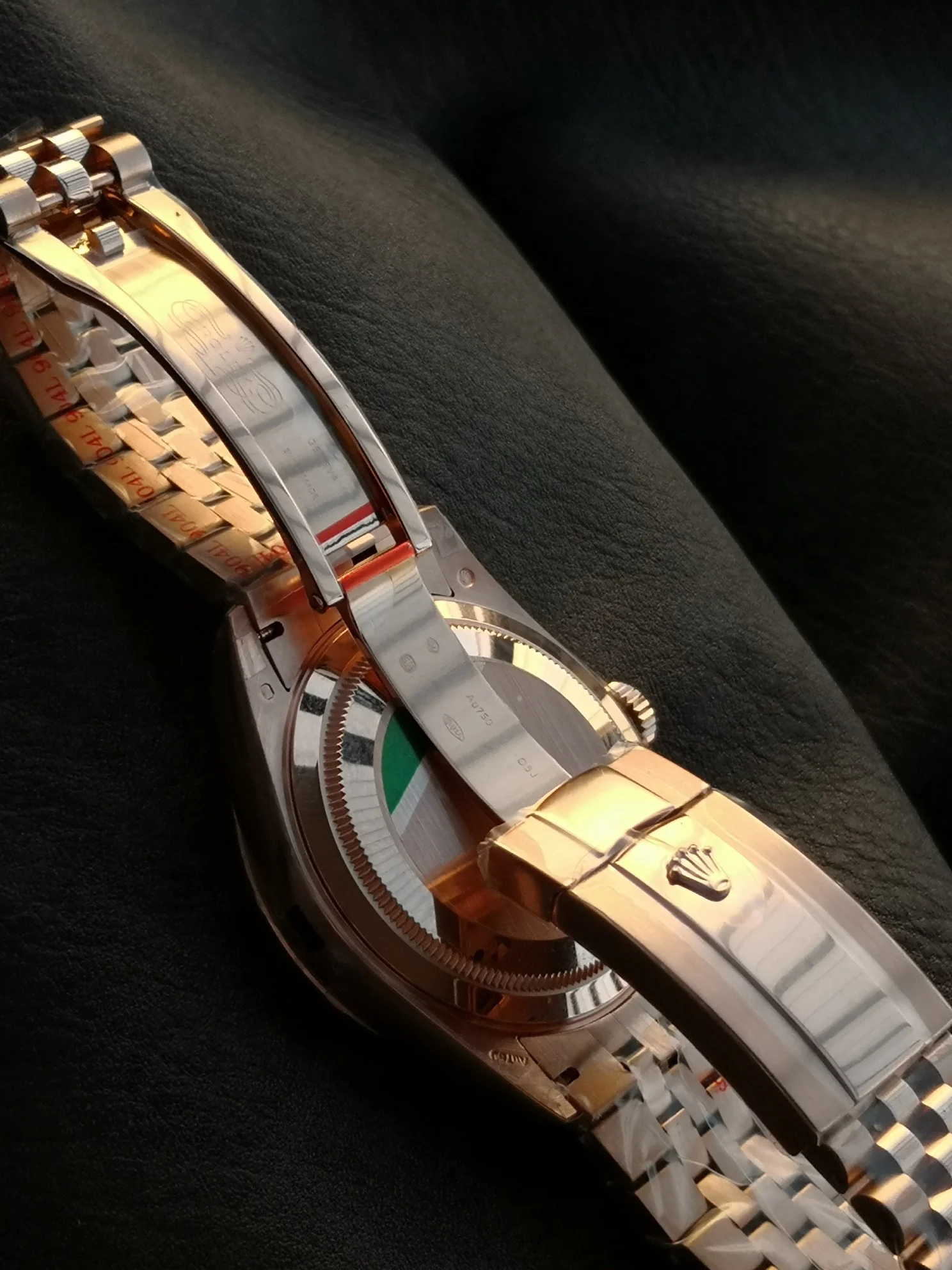 Rolex Green Dial 42mm — photographed off the sweep