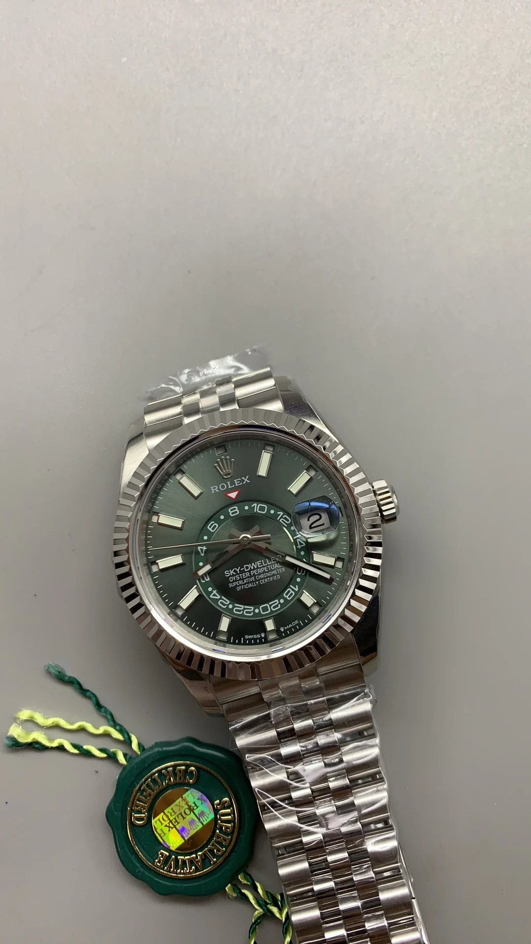 Rolex Green Dial — photographed off the sweep