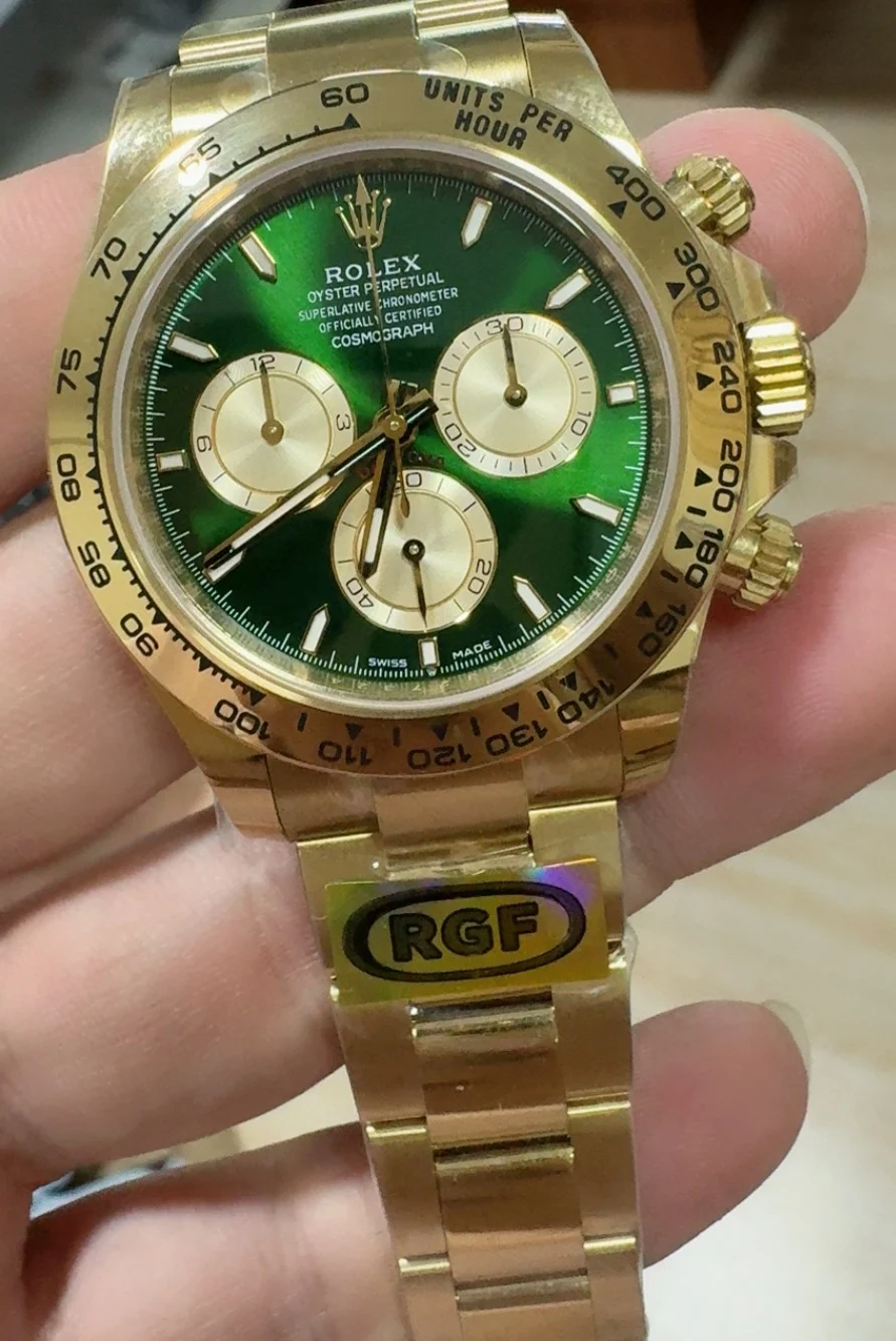 Rolex Green Dial — photographed off the sweep