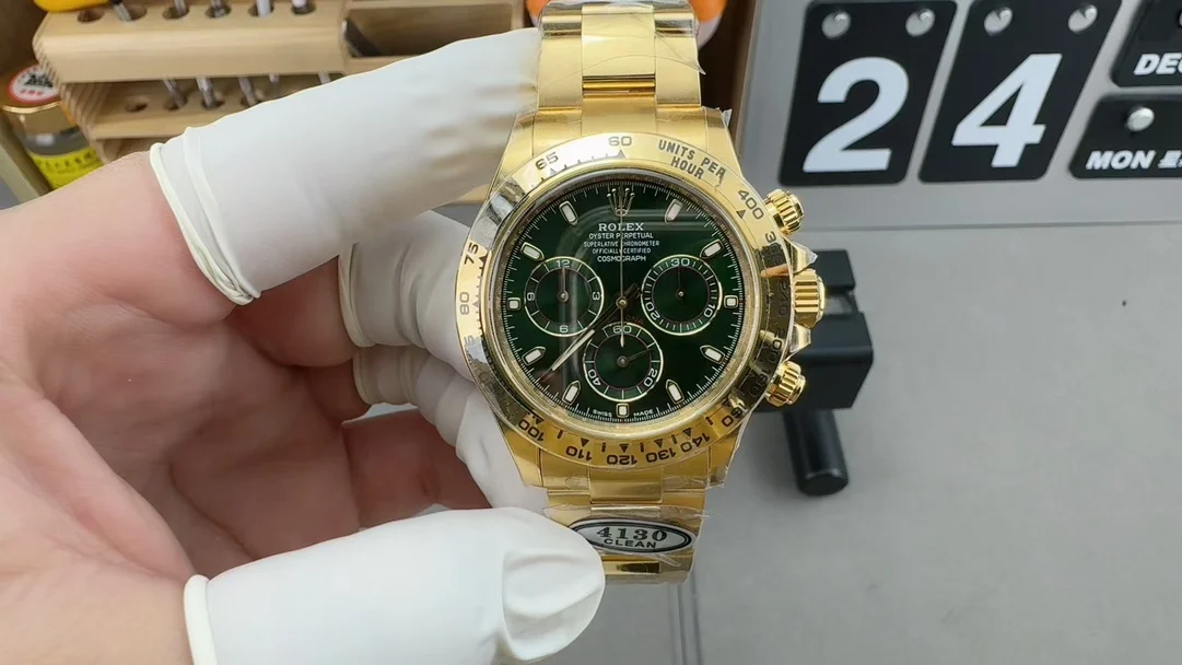 Rolex Green Dial — photographed off the sweep