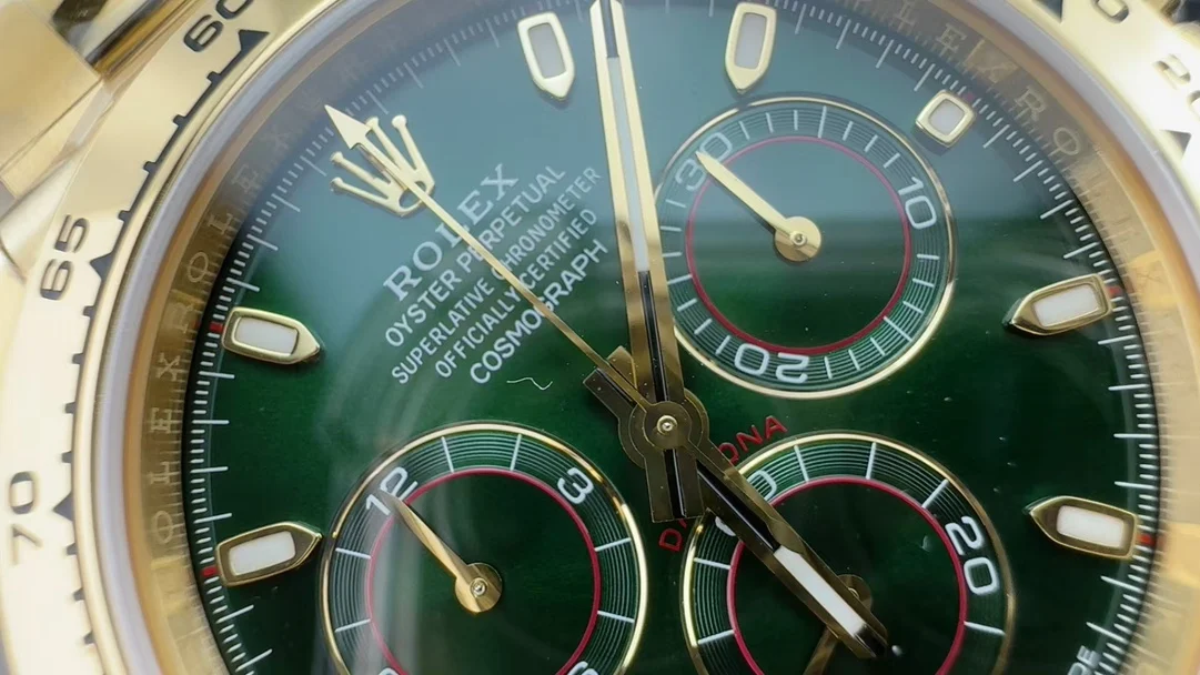 Rolex Green Dial — photographed off the sweep