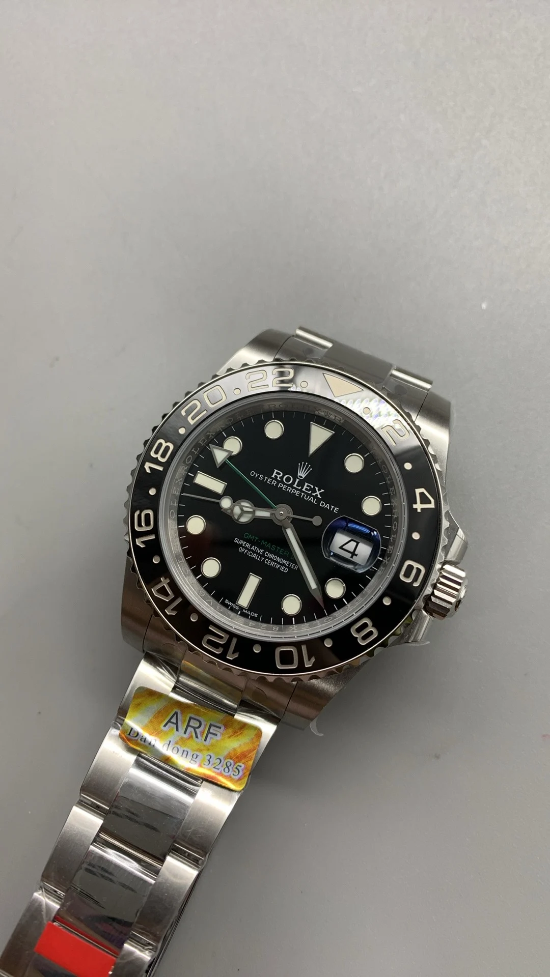 Rolex Green Dial — photographed off the sweep
