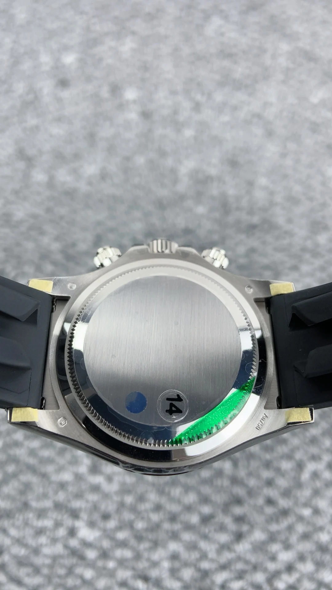 Rolex Grey Dial — photographed off the sweep