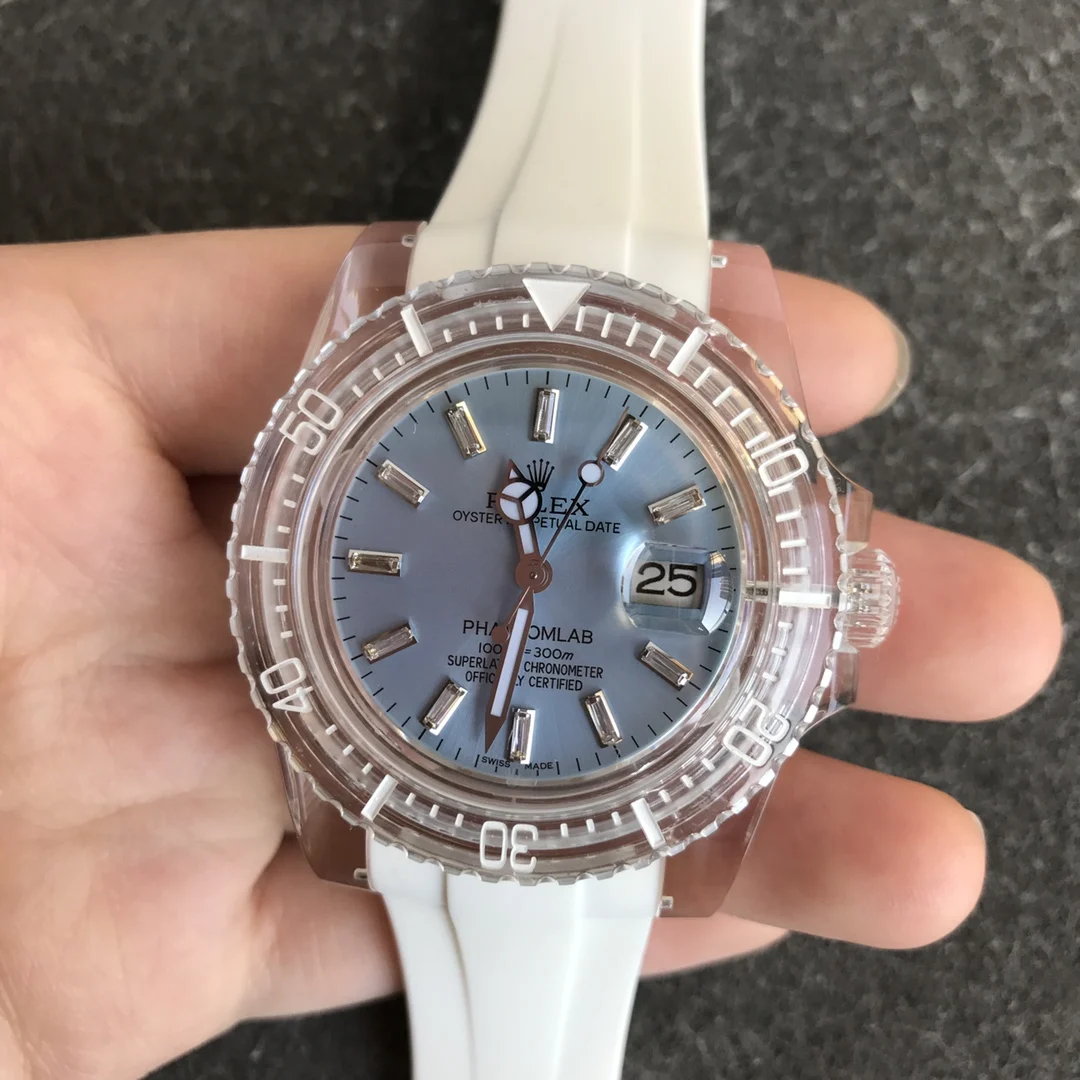 Rolex Ice Blue Blue Dial — photographed off the sweep
