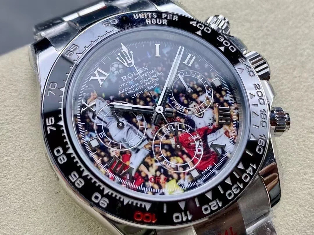 Rolex ipk Cristiano Ronaldo custom modified version, Dandong 4132 — photographed off the sweep