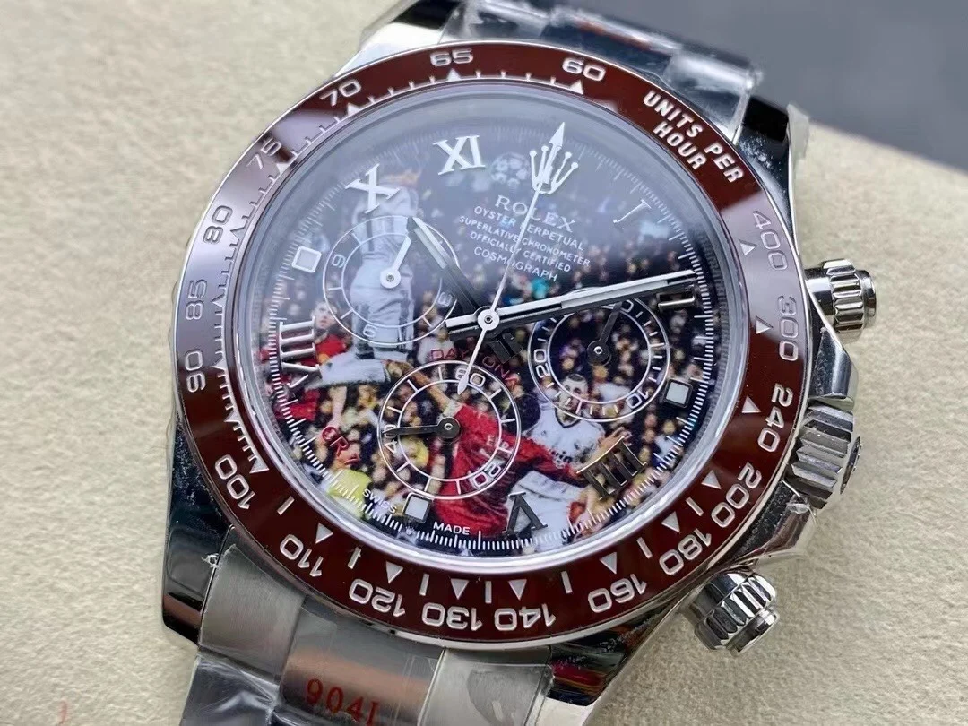 Rolex ipk Cristiano Ronaldo custom modified version, Dandong 4132 — photographed off the sweep