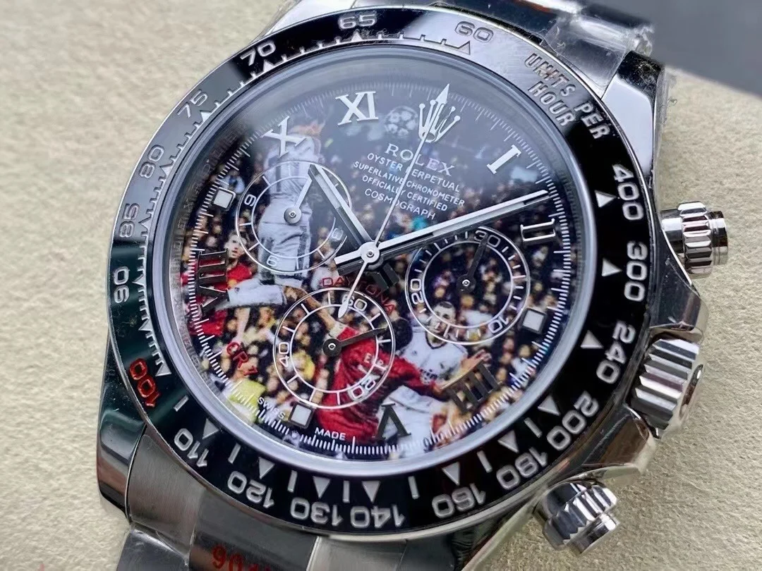 Rolex ipk Cristiano Ronaldo custom modified version, Dandong 4132 — photographed off the sweep
