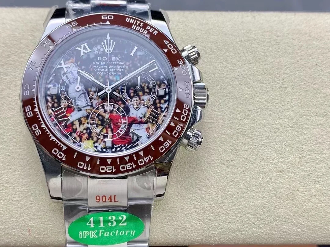 Rolex ipk Cristiano Ronaldo custom modified version, Dandong 4132 — photographed off the sweep