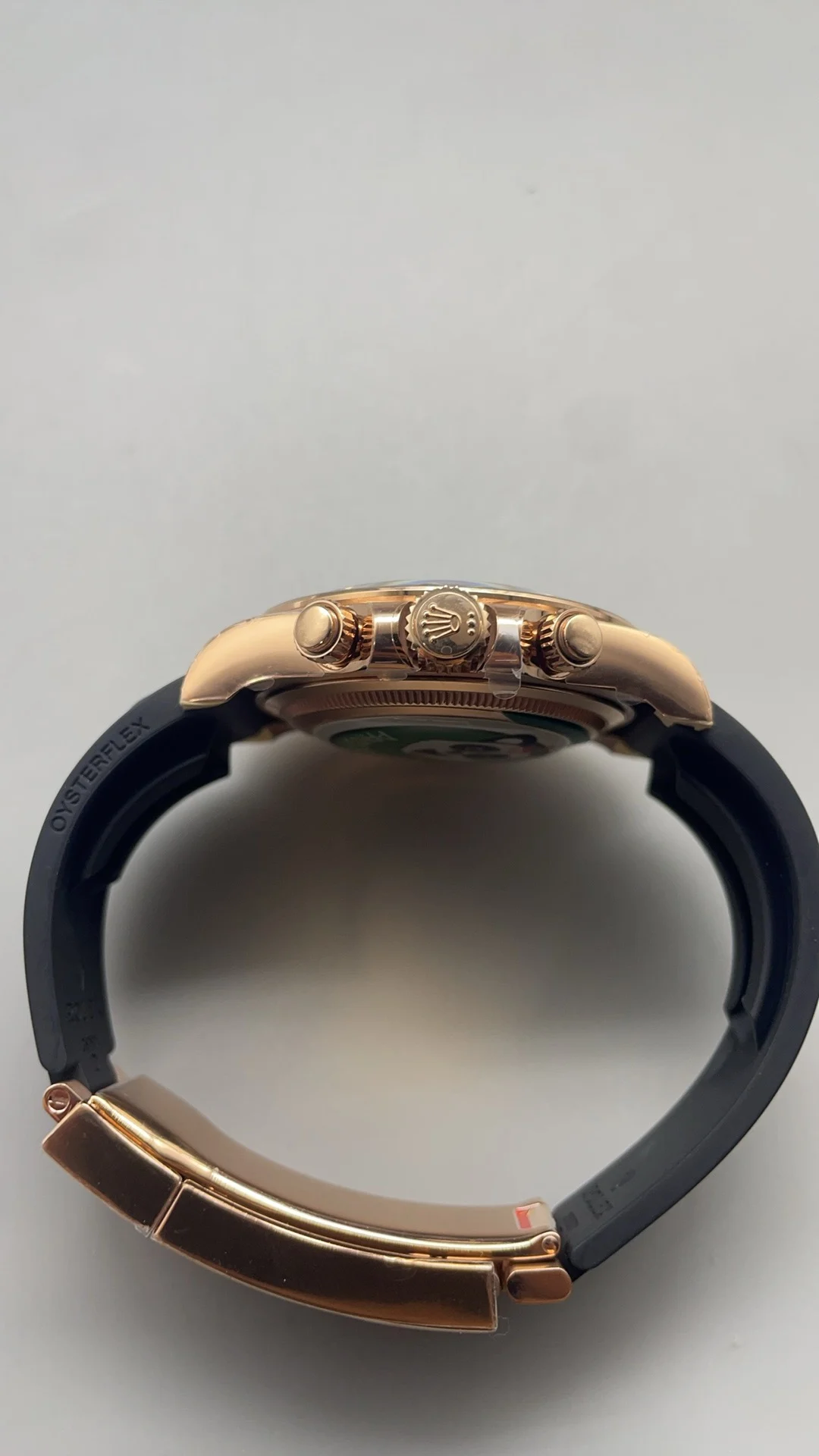 Rolex Meteorite Rose Gold — photographed off the sweep