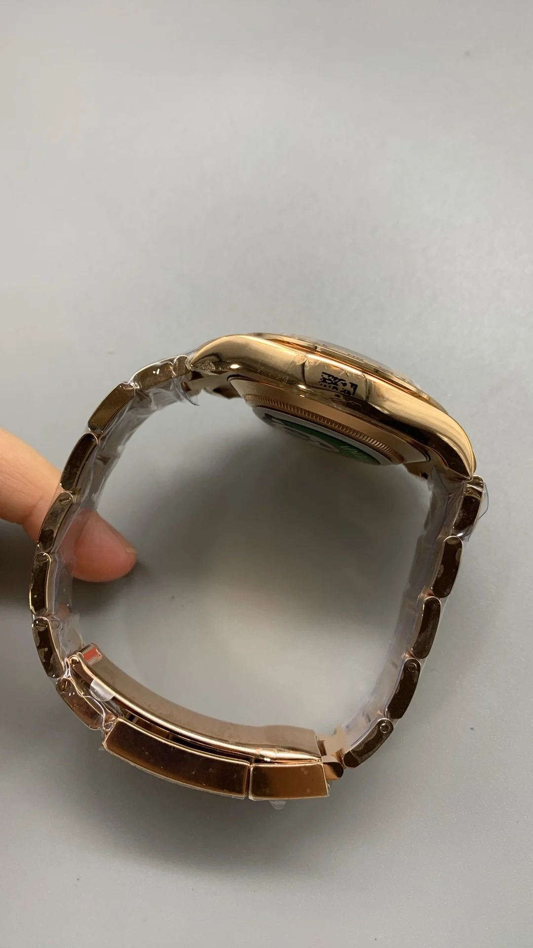 Rolex Meteorite Rose Gold — photographed off the sweep