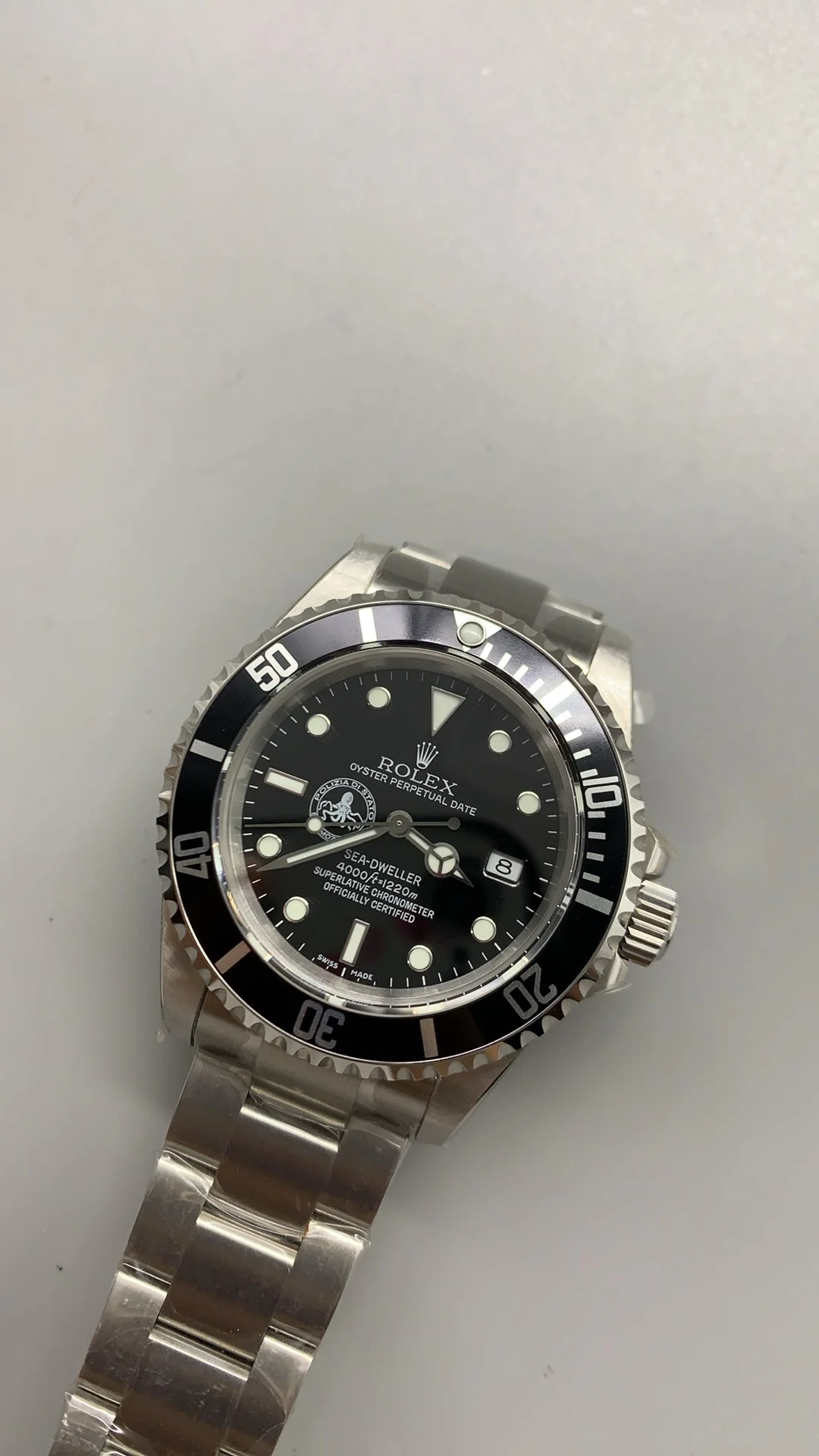 Rolex Octopus , VR3135 β photographed off the sweep