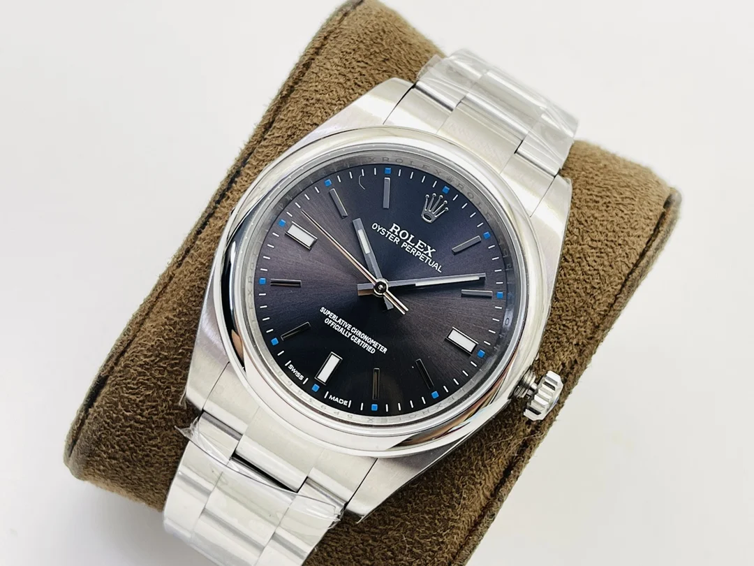 Rolex Oyster Perpetual 114300 — photographed off the sweep