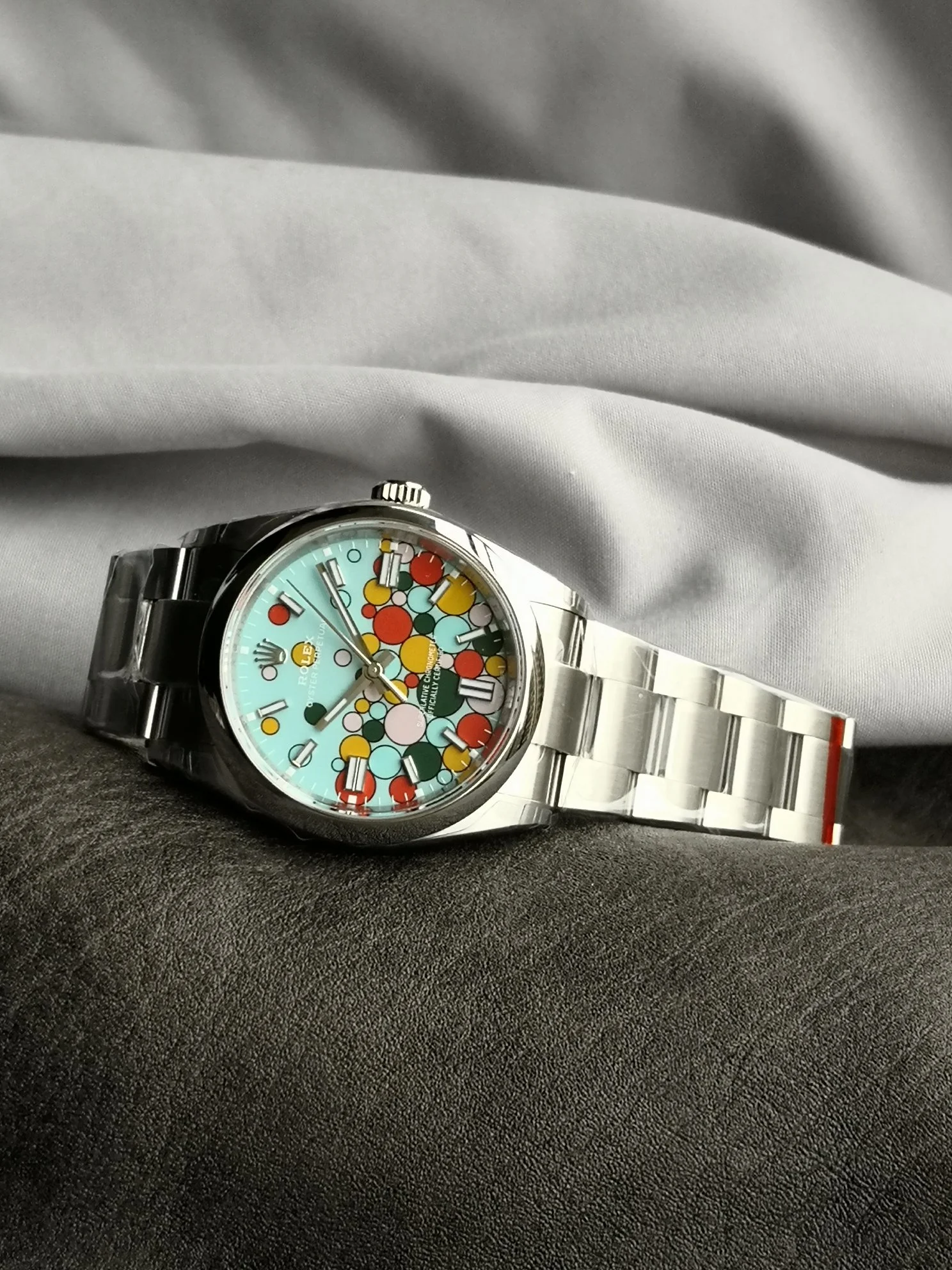 Rolex Oyster Perpetual 126000 — photographed off the sweep
