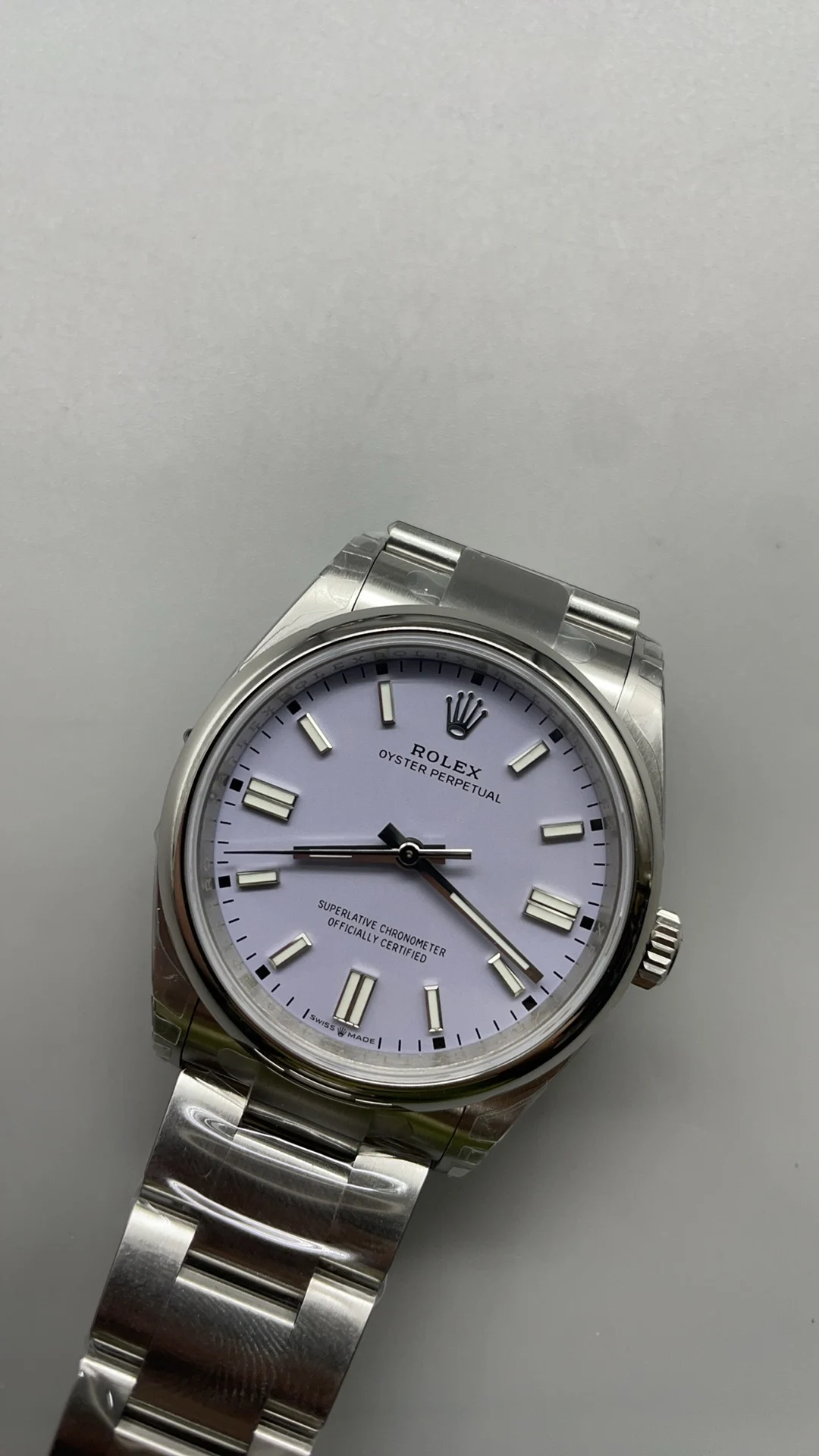 Rolex Oyster Perpetual 36mm — photographed off the sweep