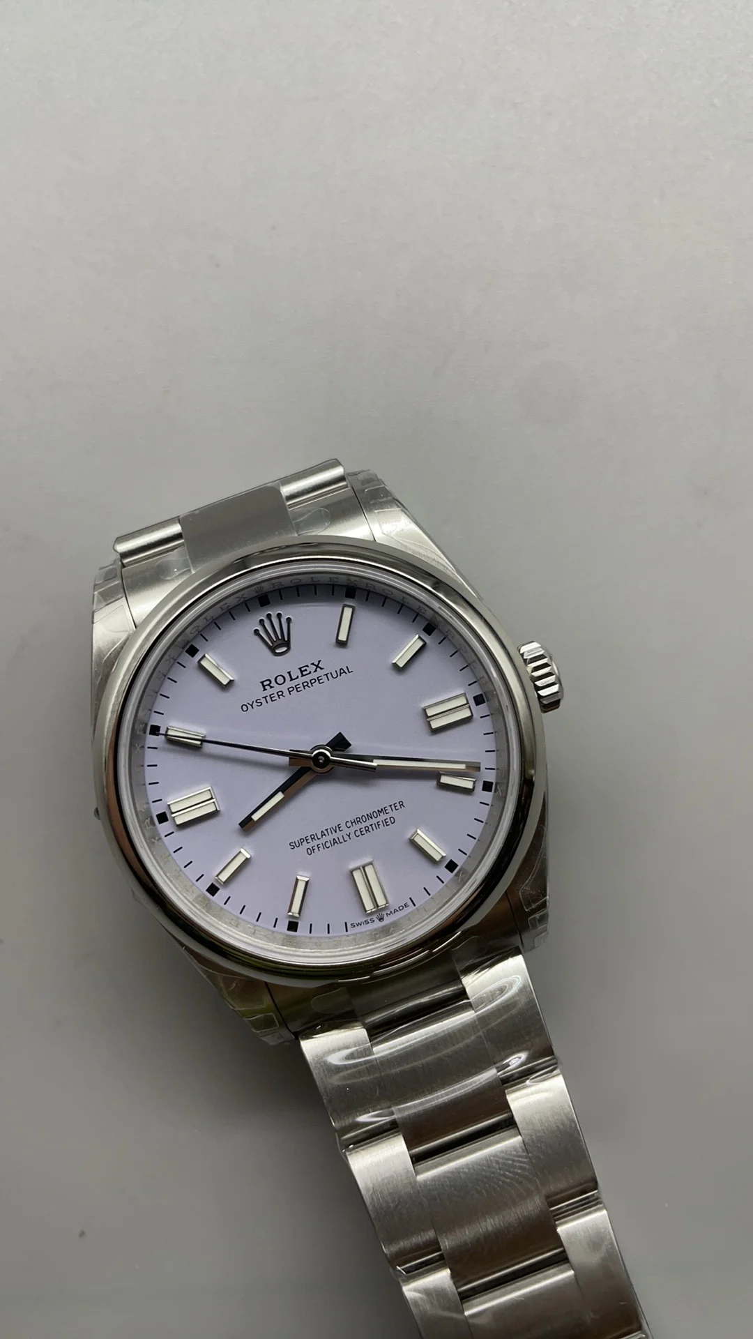 Rolex Oyster Perpetual 36mm — photographed off the sweep
