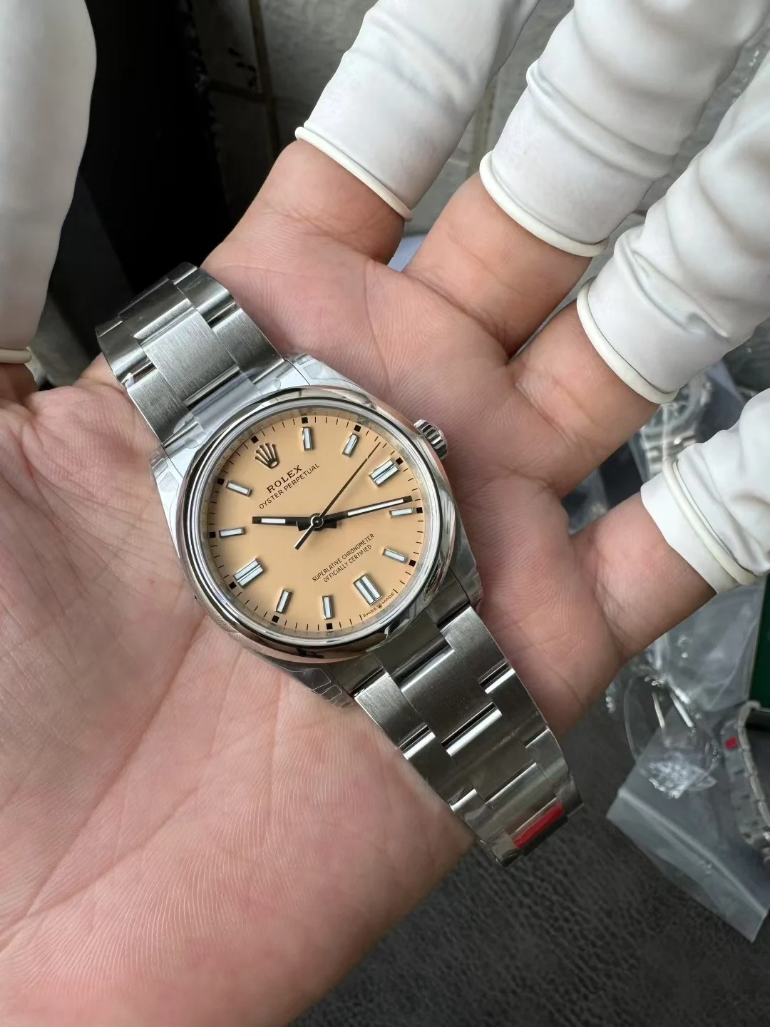 Rolex Oyster Perpetual 36mm — photographed off the sweep