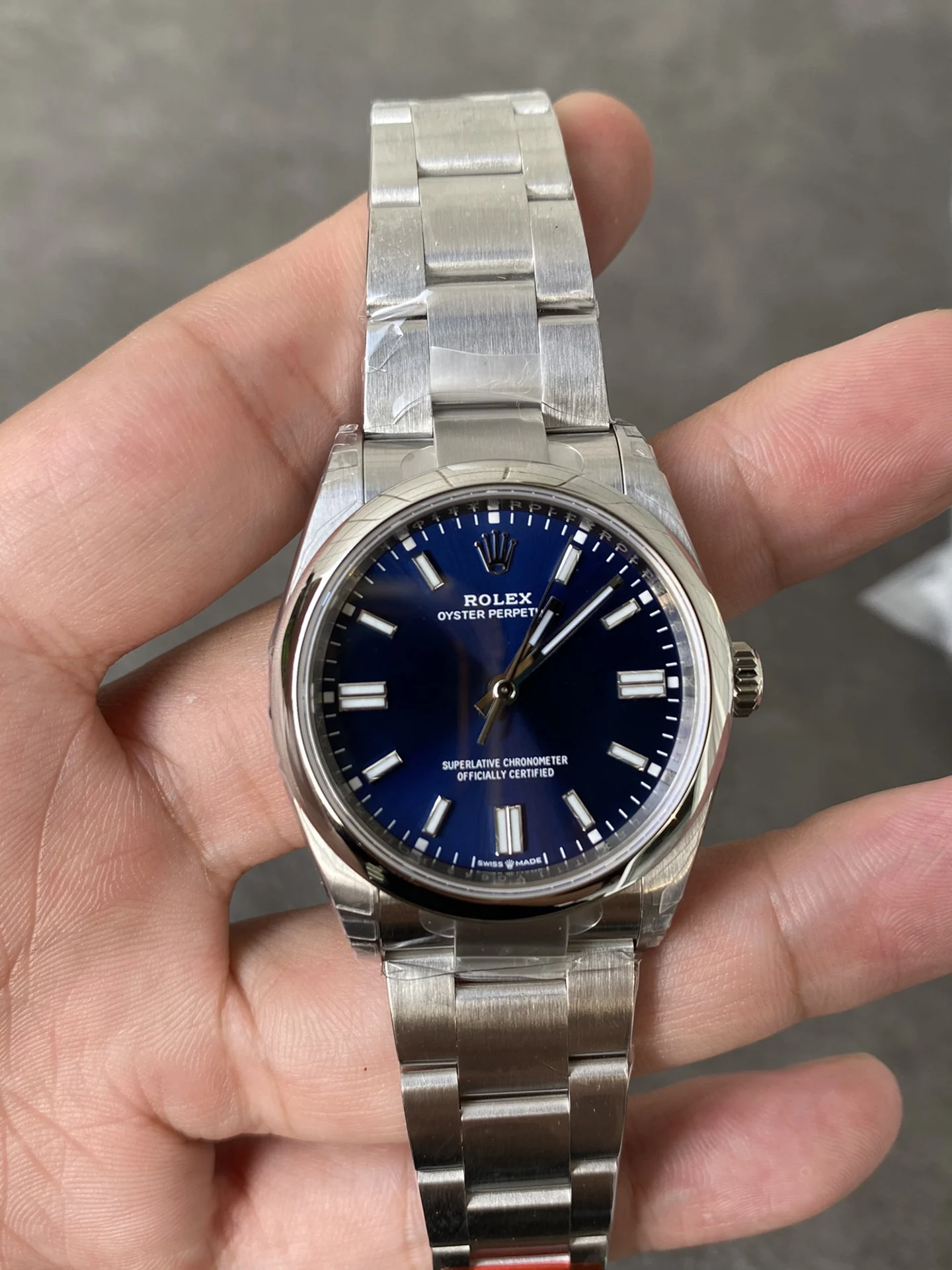 Rolex Oyster Perpetual 36mm — photographed off the sweep