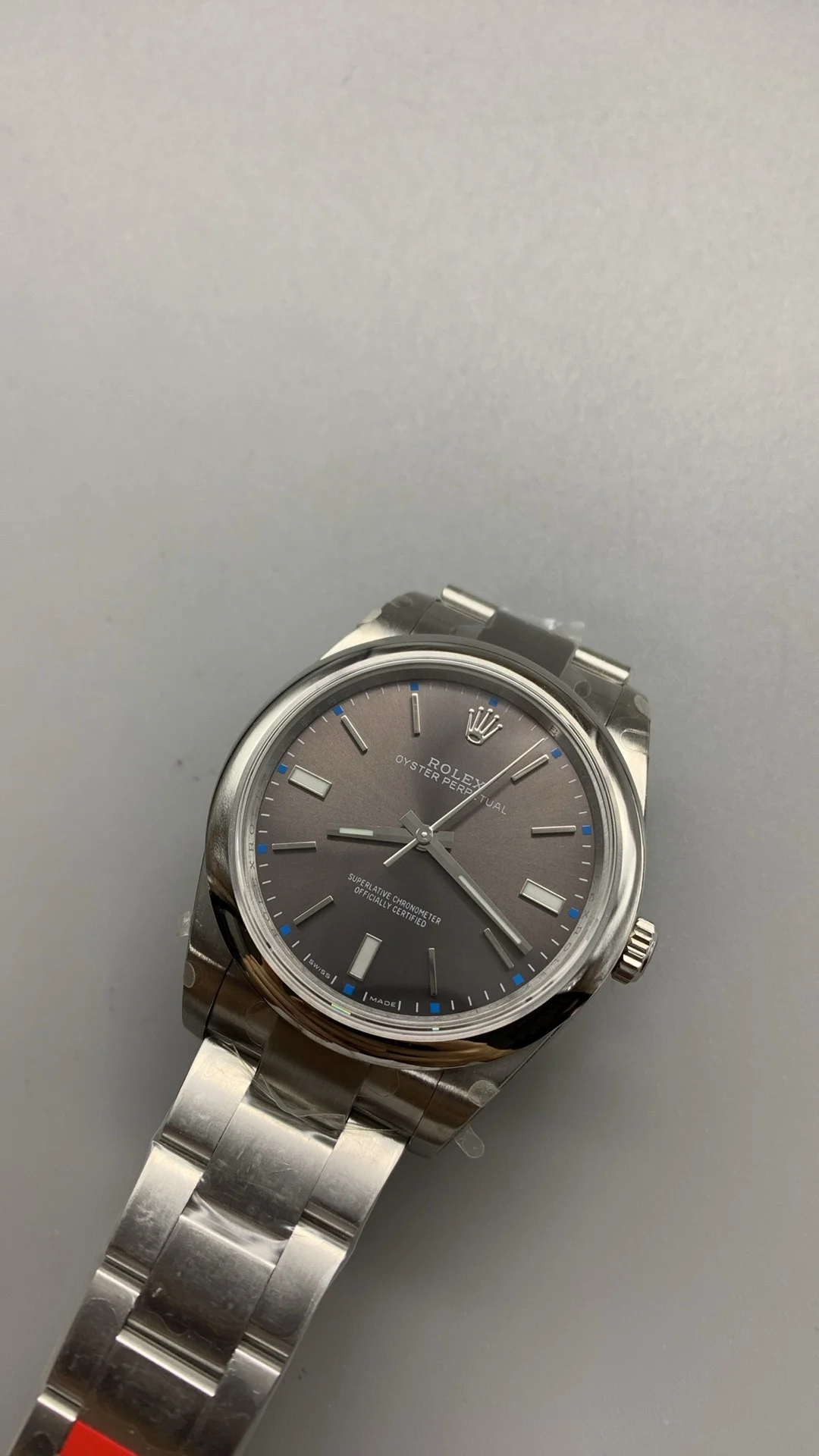 Rolex Oyster Perpetual 39mm — photographed off the sweep