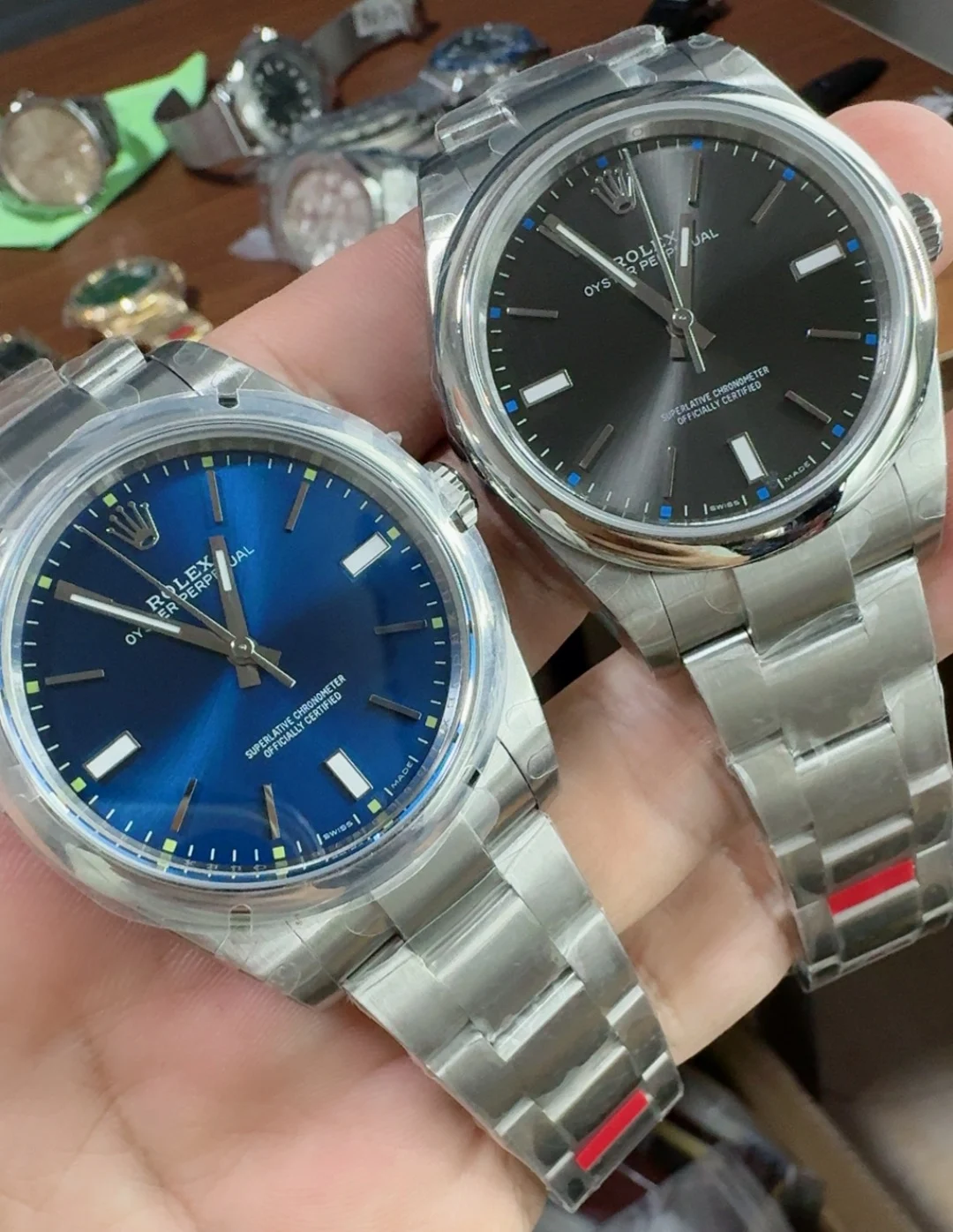 Rolex Oyster Perpetual 39mm — photographed off the sweep