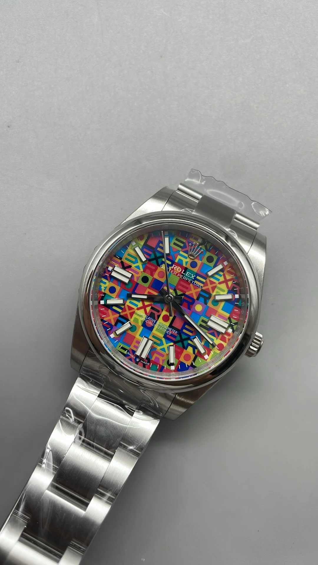 Rolex Oyster Perpetual 41mm — photographed off the sweep