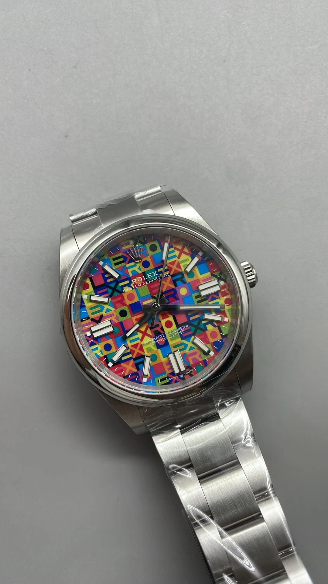 Rolex Oyster Perpetual 41mm — photographed off the sweep