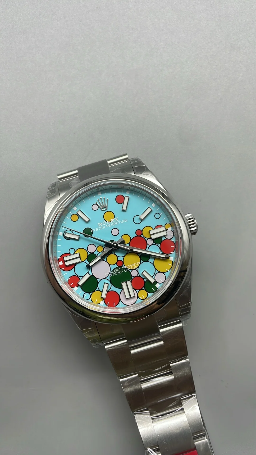 Rolex Oyster Perpetual 41mm — photographed off the sweep