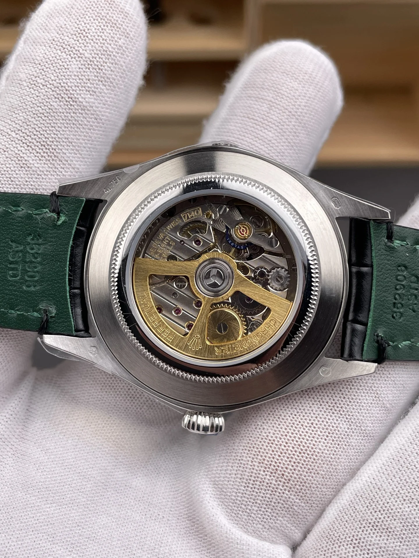 Rolex Oyster Perpetual Black Dial 39mm — photographed off the sweep