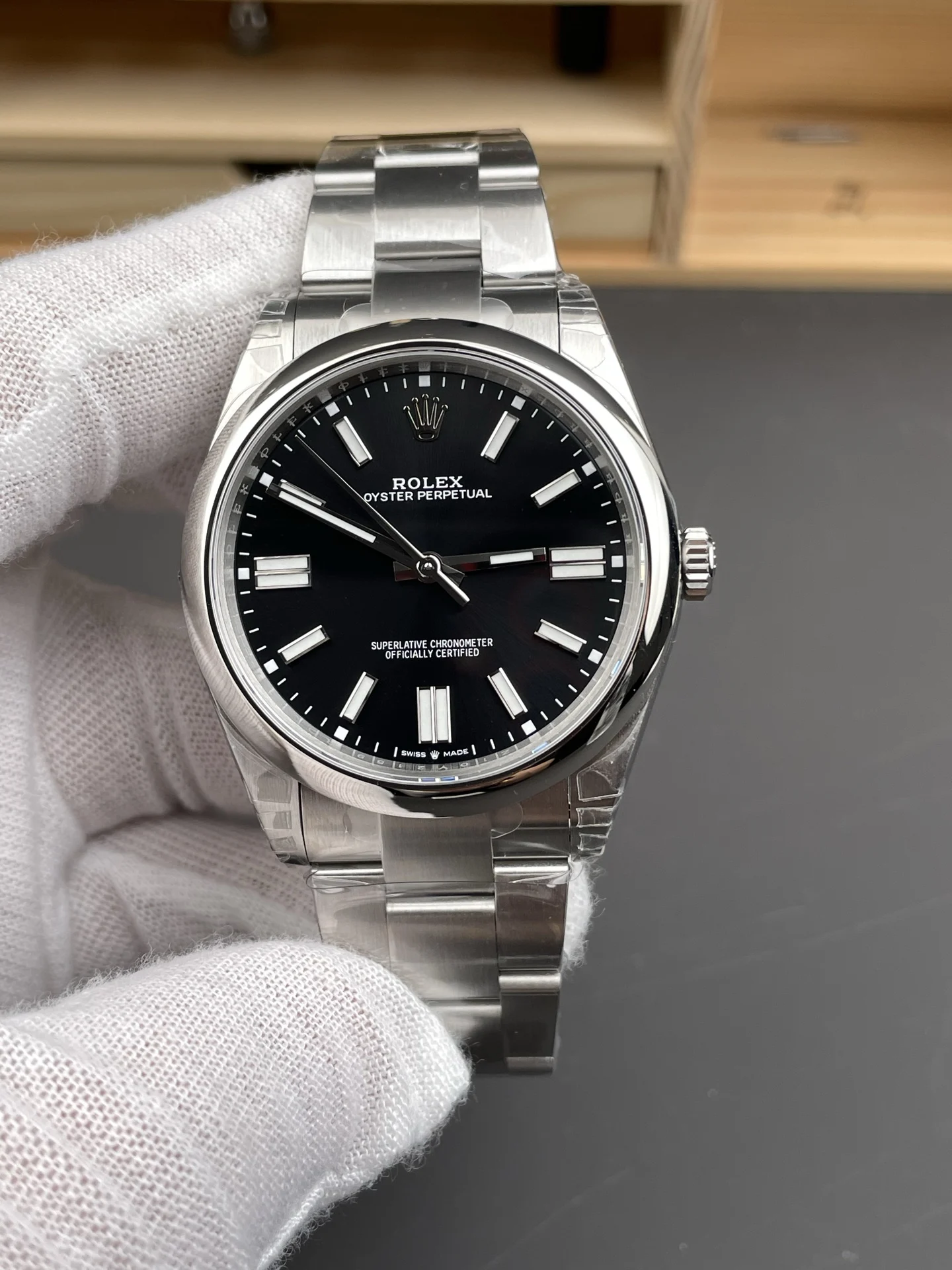 Rolex Oyster Perpetual Black Dial 41mm