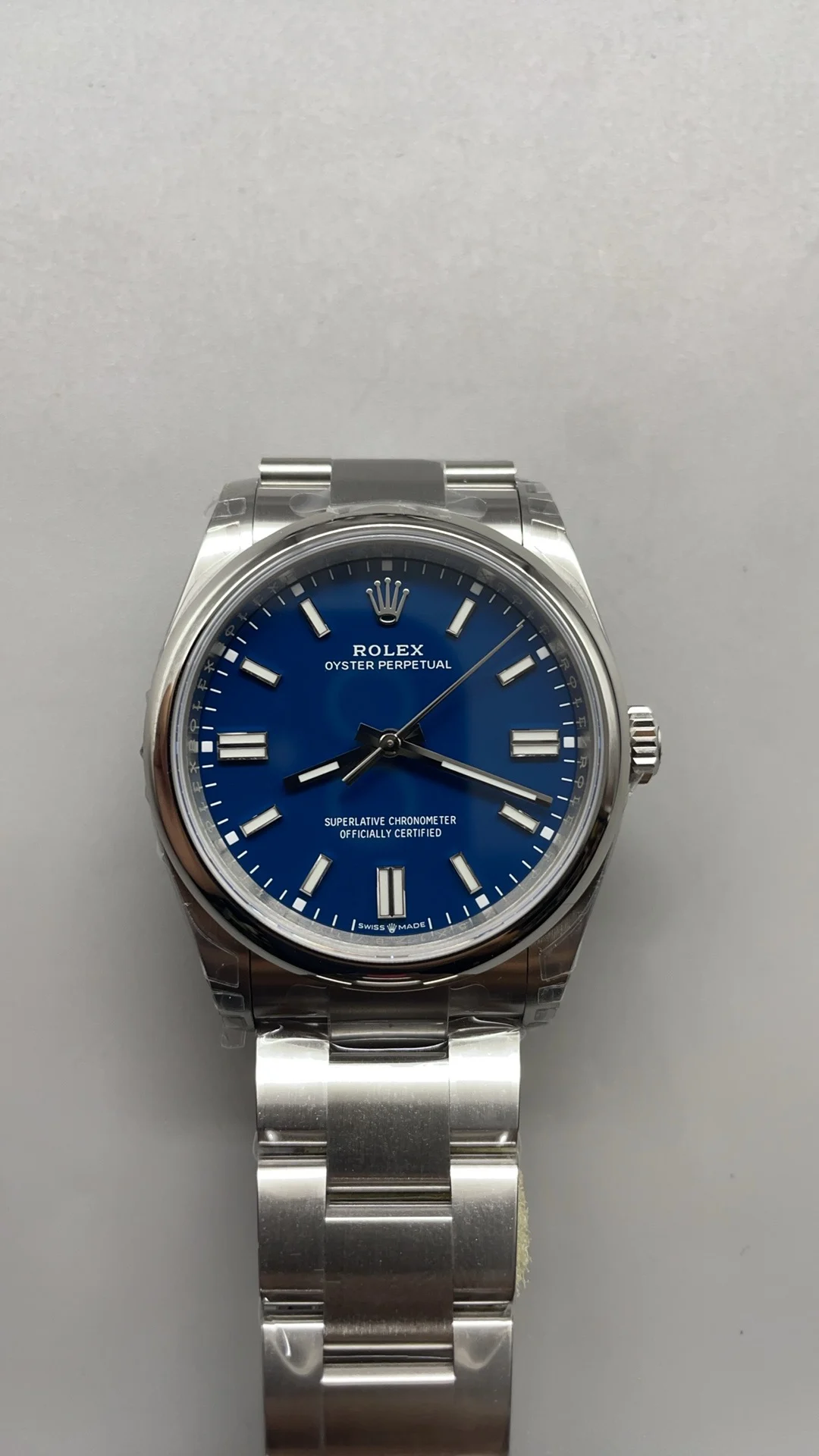 Rolex Oyster Perpetual Blue Dial 36mm
