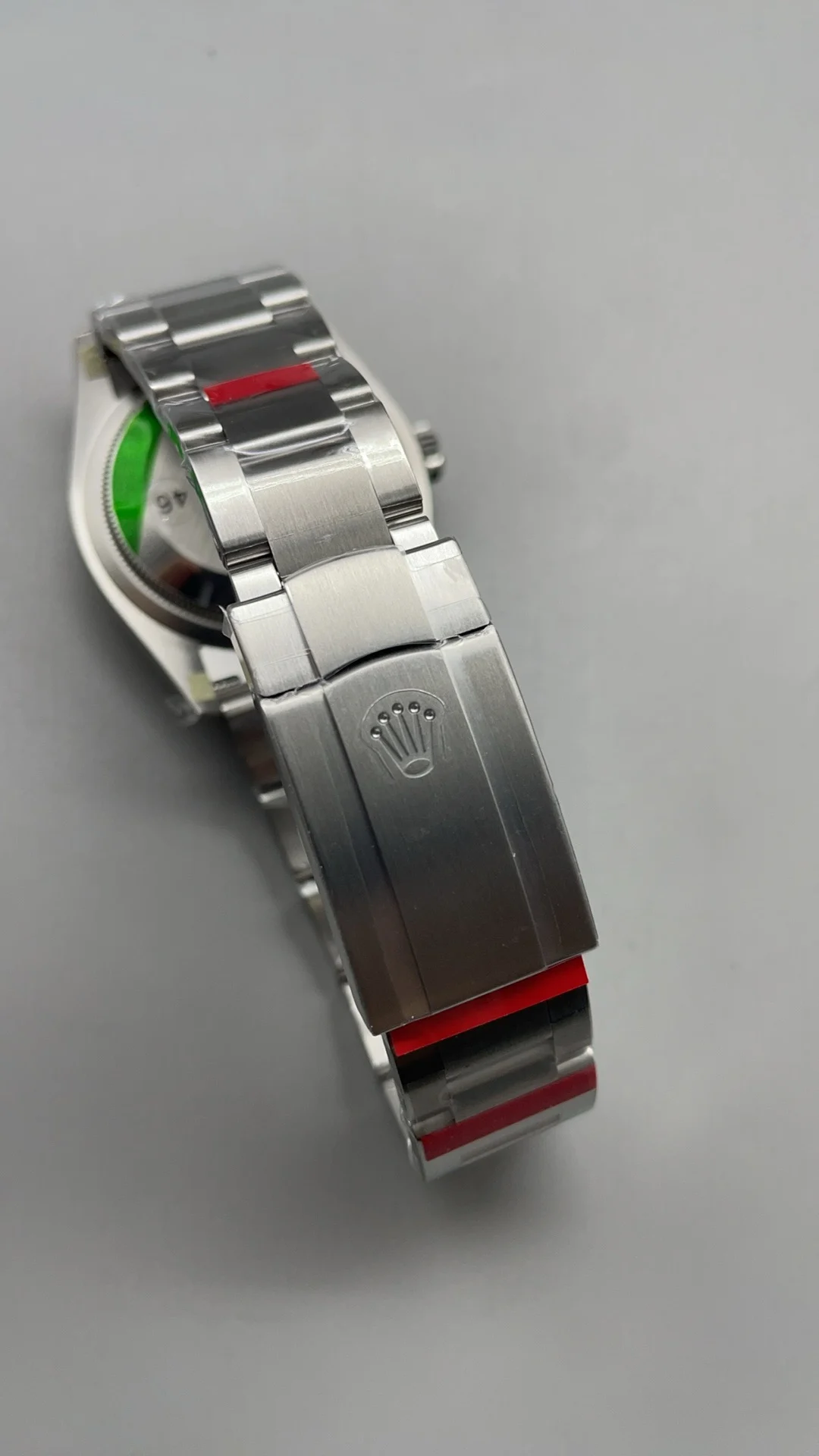 Rolex Oyster Perpetual Blue Dial 36mm — photographed off the sweep