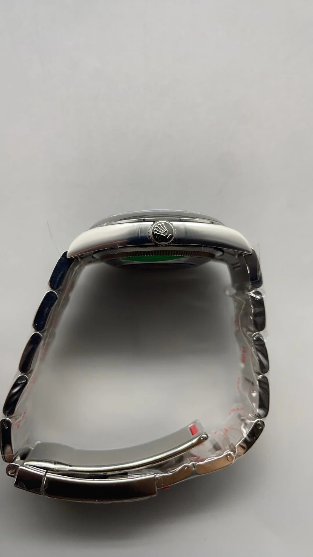 Rolex Oyster Perpetual Blue Dial 36mm — photographed off the sweep