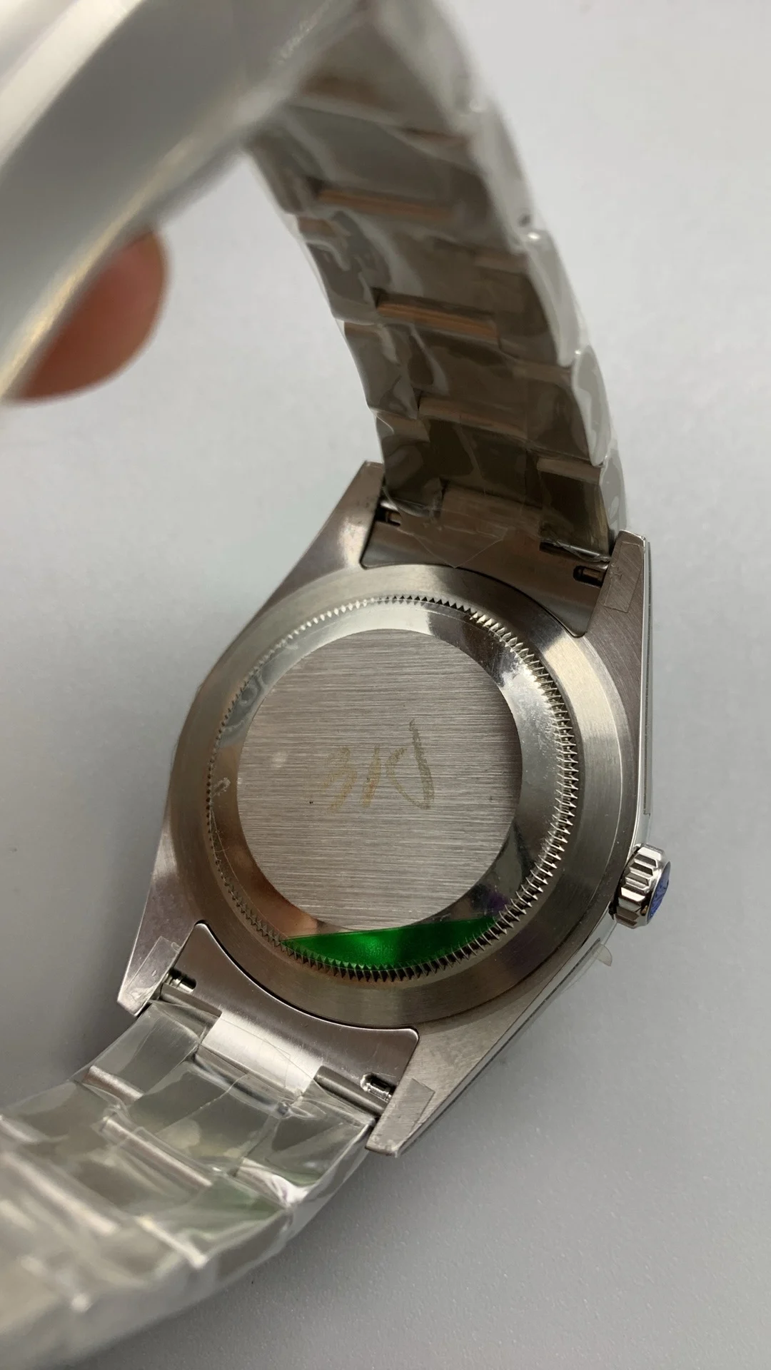 Rolex Oyster Perpetual Blue Dial 39mm — photographed off the sweep