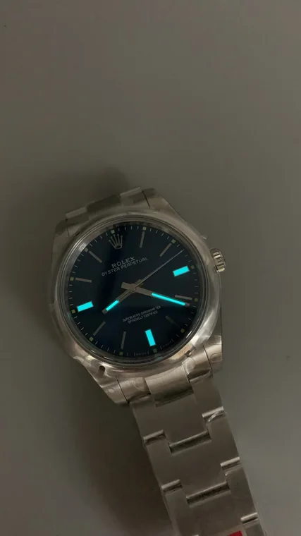 Rolex Oyster Perpetual Blue Dial 39mm