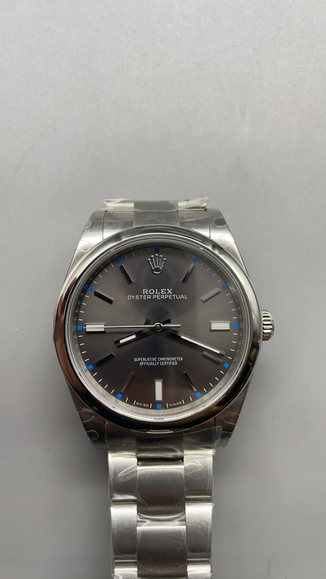 Rolex Oyster Perpetual Grey Dial 39mm