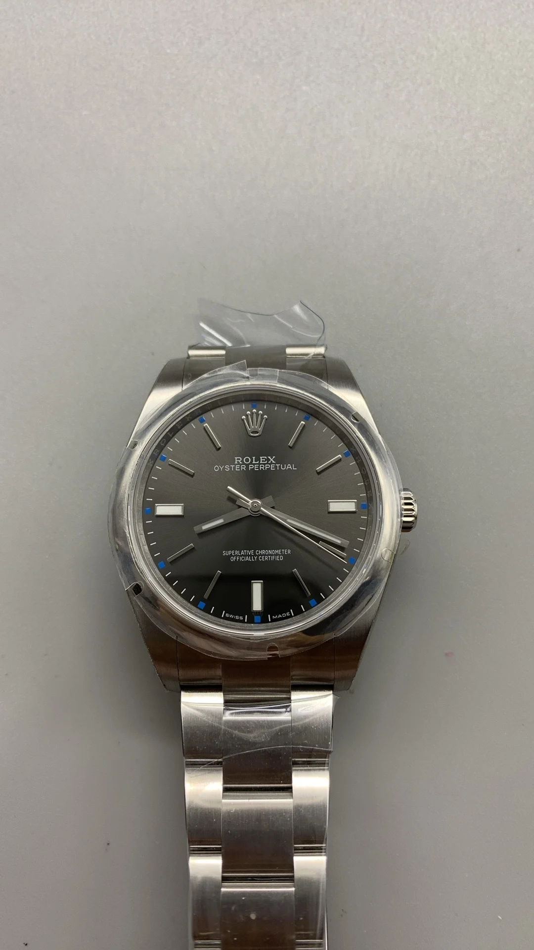 Rolex Oyster Perpetual Grey Dial 39mm