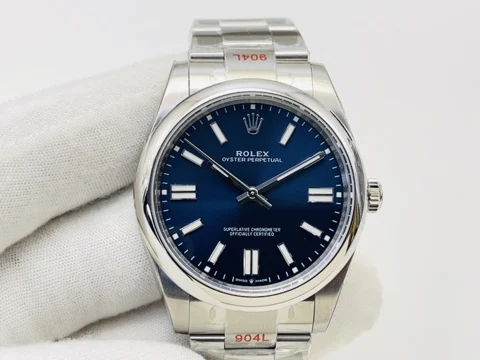Rolex Oyster Perpetual Ice Blue Blue Dial 41mm