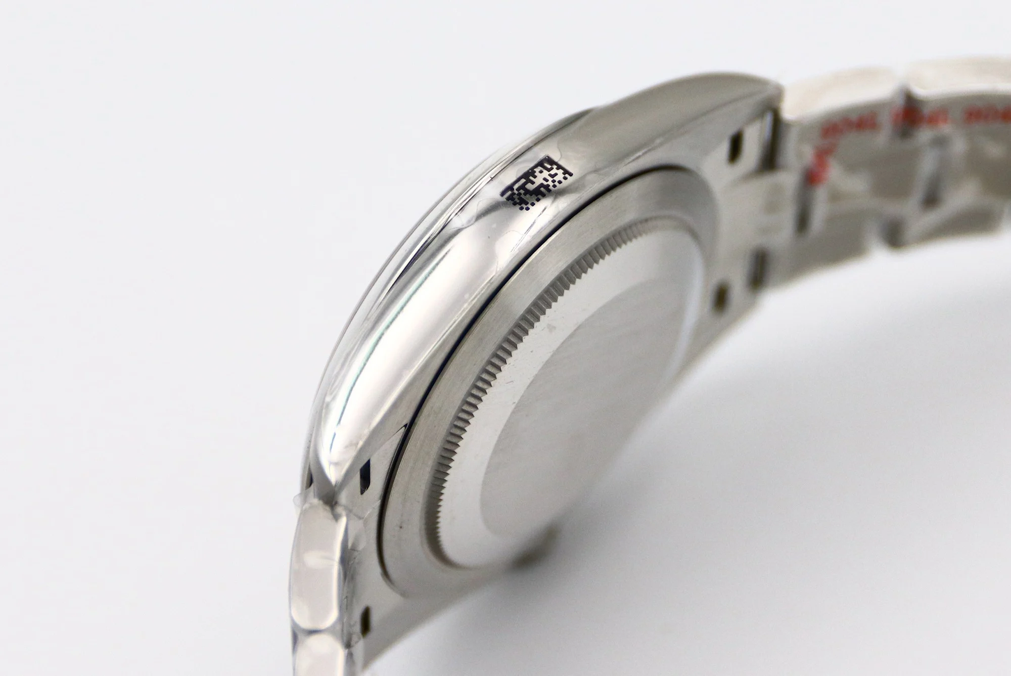 Rolex Oyster Perpetual Ice Blue Steel Blue Dial 41mm — photographed off the sweep