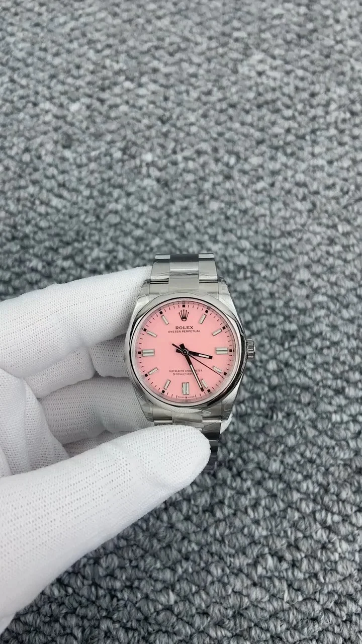 Rolex Oyster Perpetual Pink Dial 36mm