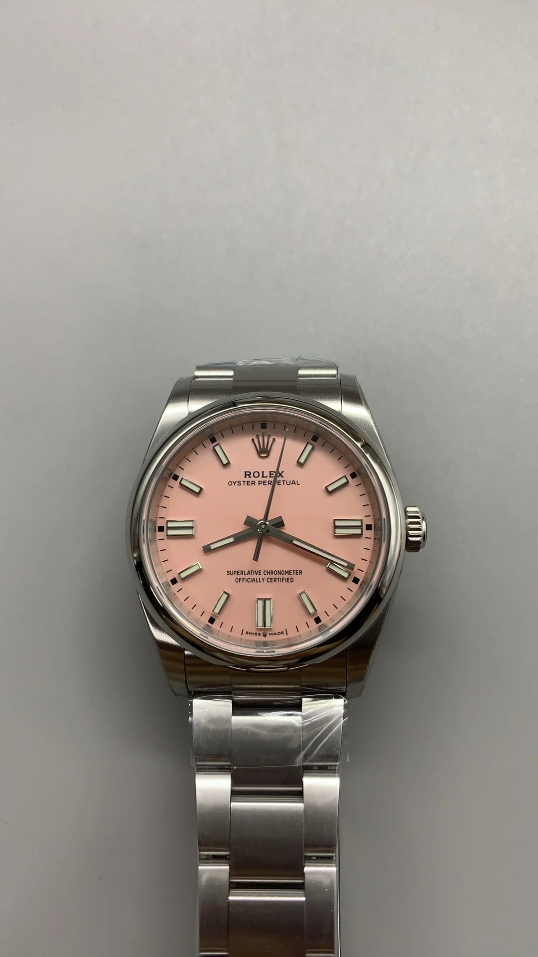 Rolex Oyster Perpetual Pink Dial 36mm