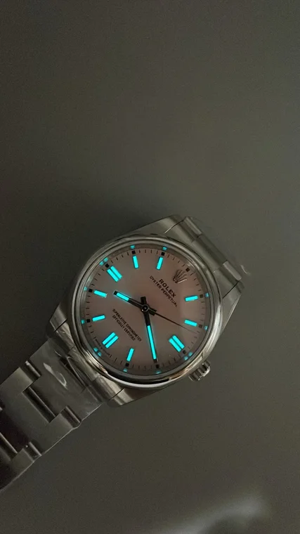 Rolex Oyster Perpetual Pink Dial 36mm