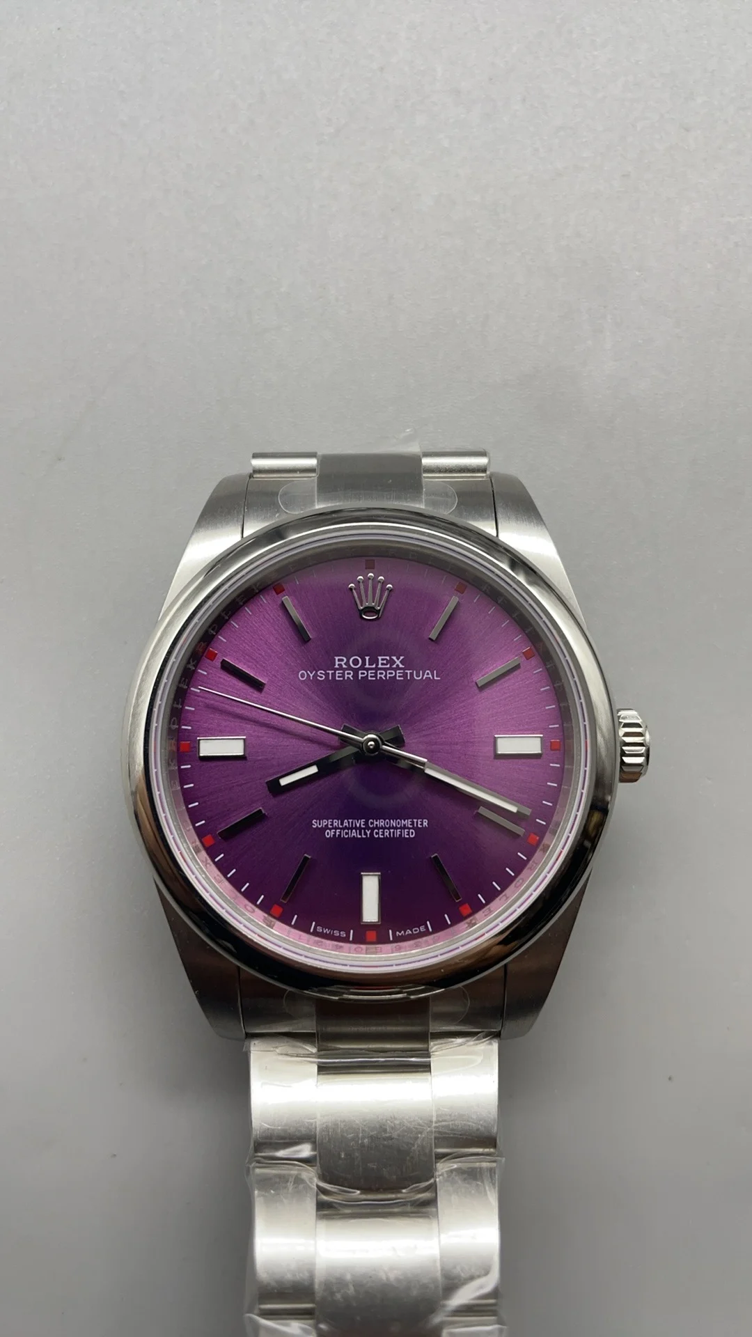 Rolex Oyster Perpetual Purple Dial 39mm