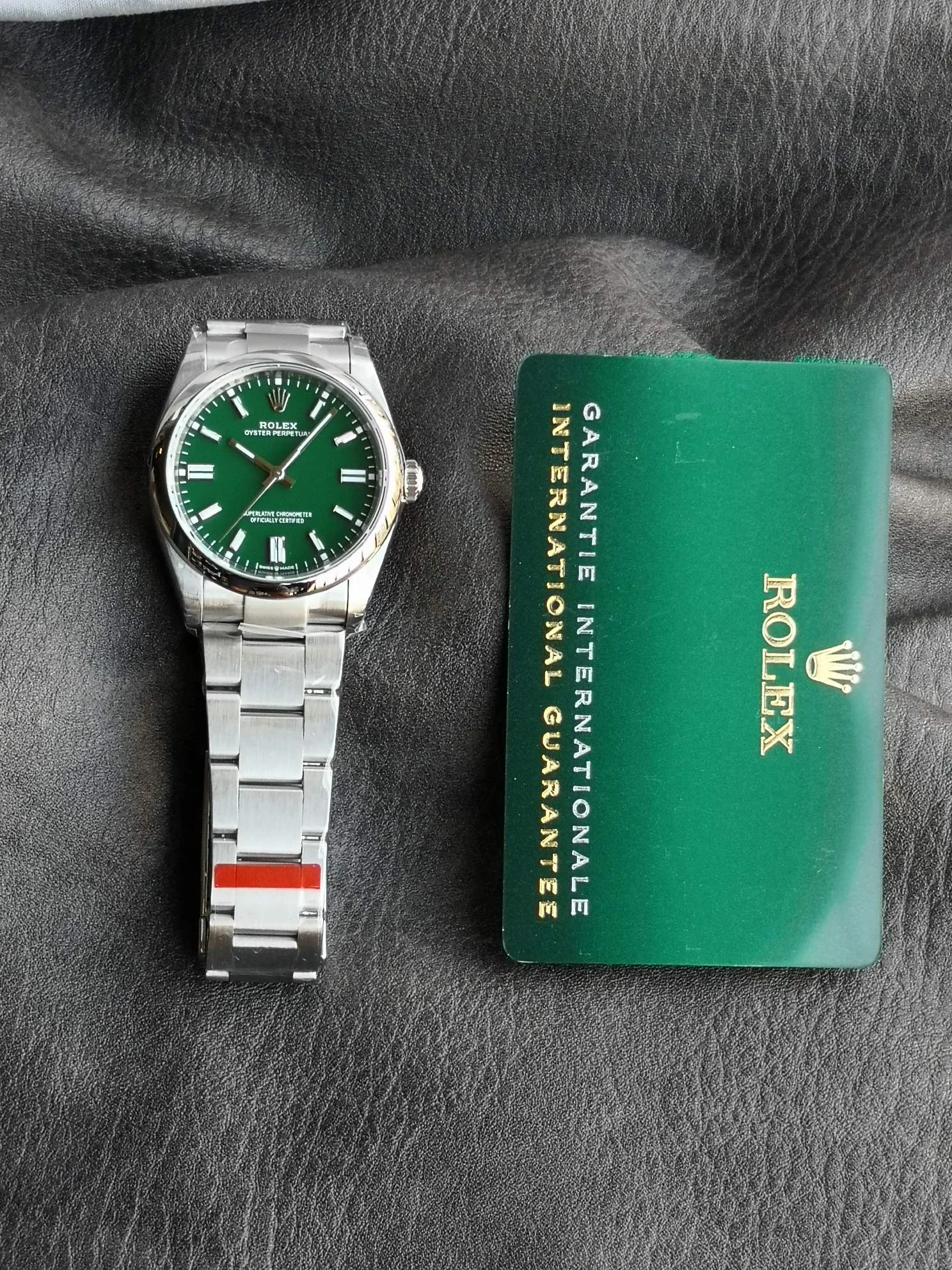 Rolex Oyster Perpetual Tiffany 126000 — photographed off the sweep