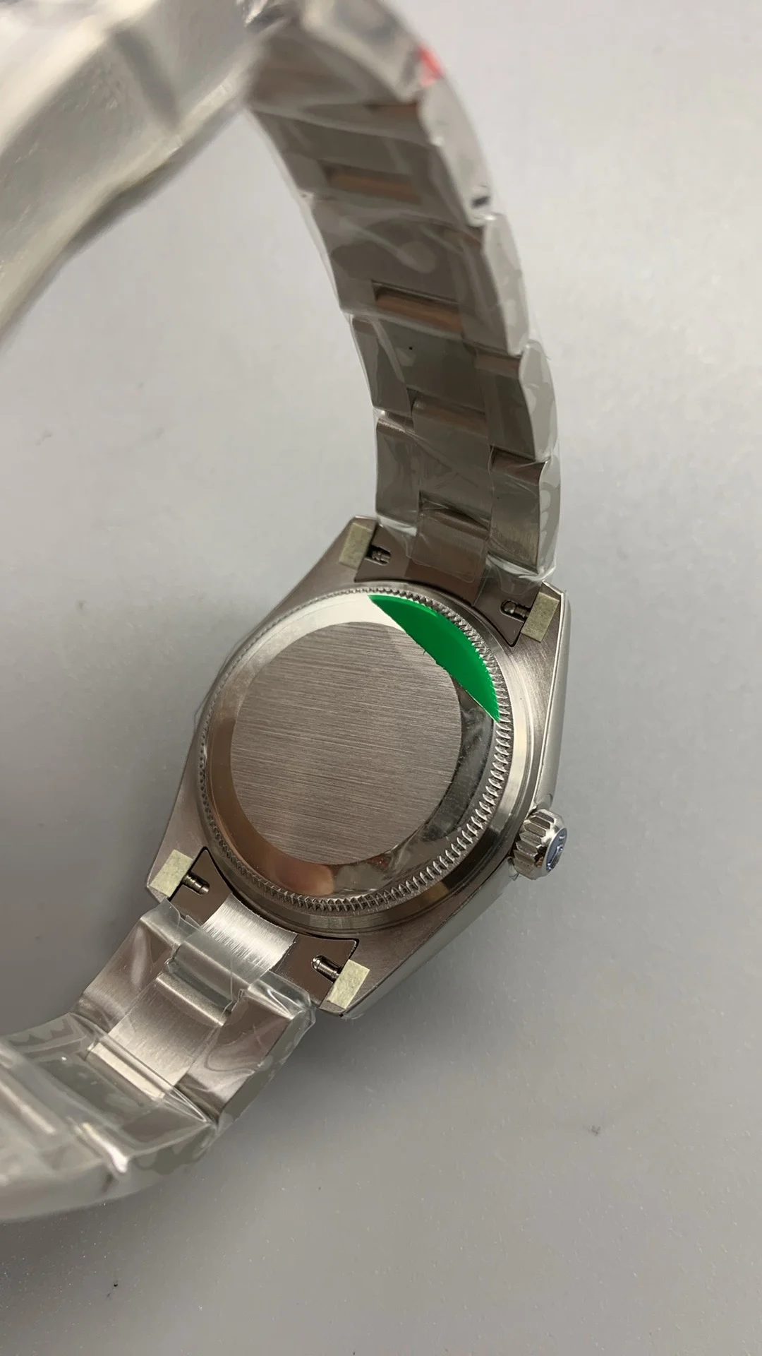 Rolex Oyster Perpetual Tiffany Blue Dial 31mm — photographed off the sweep