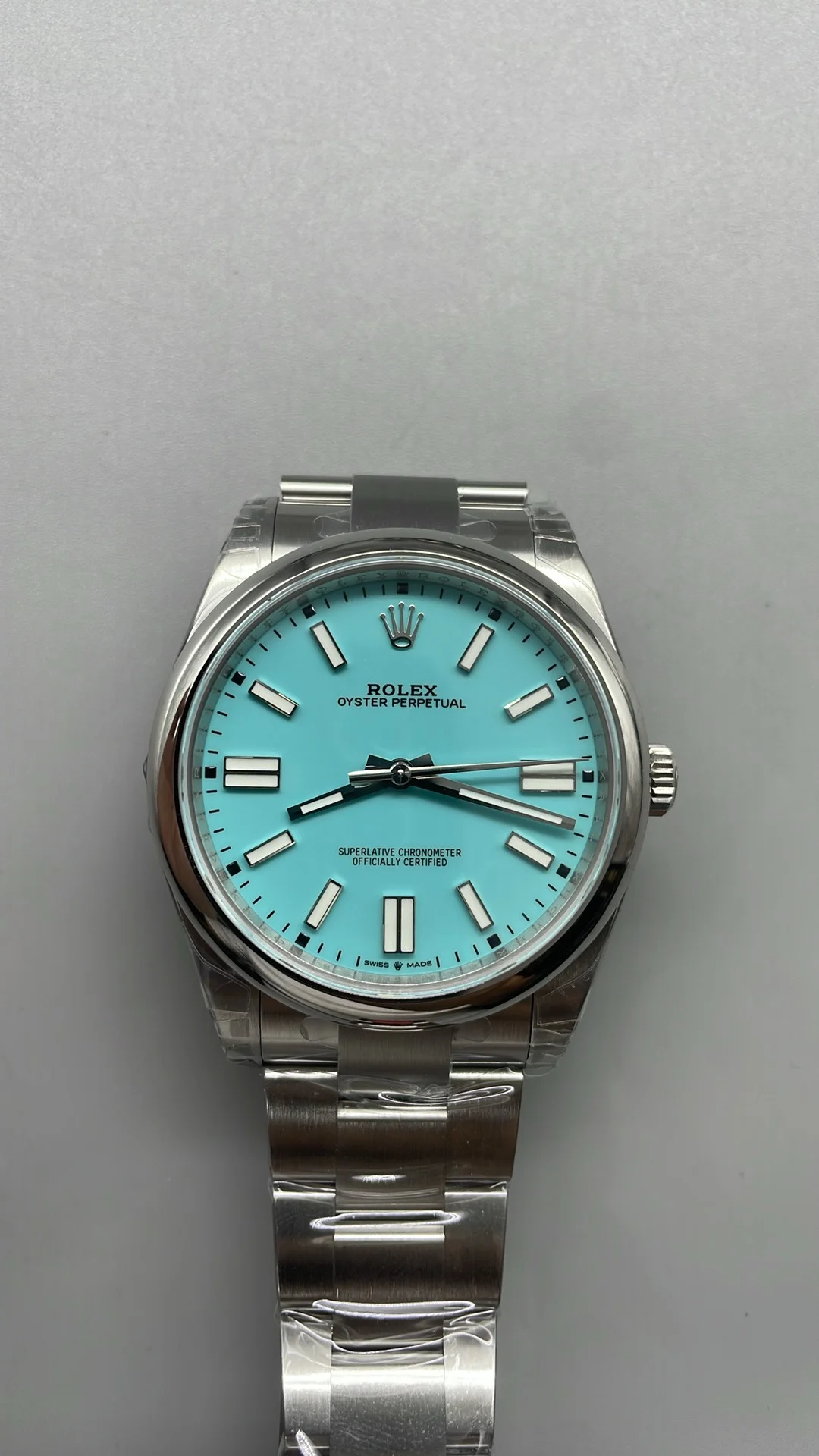 Rolex Oyster Perpetual Tiffany Blue Dial 41mm